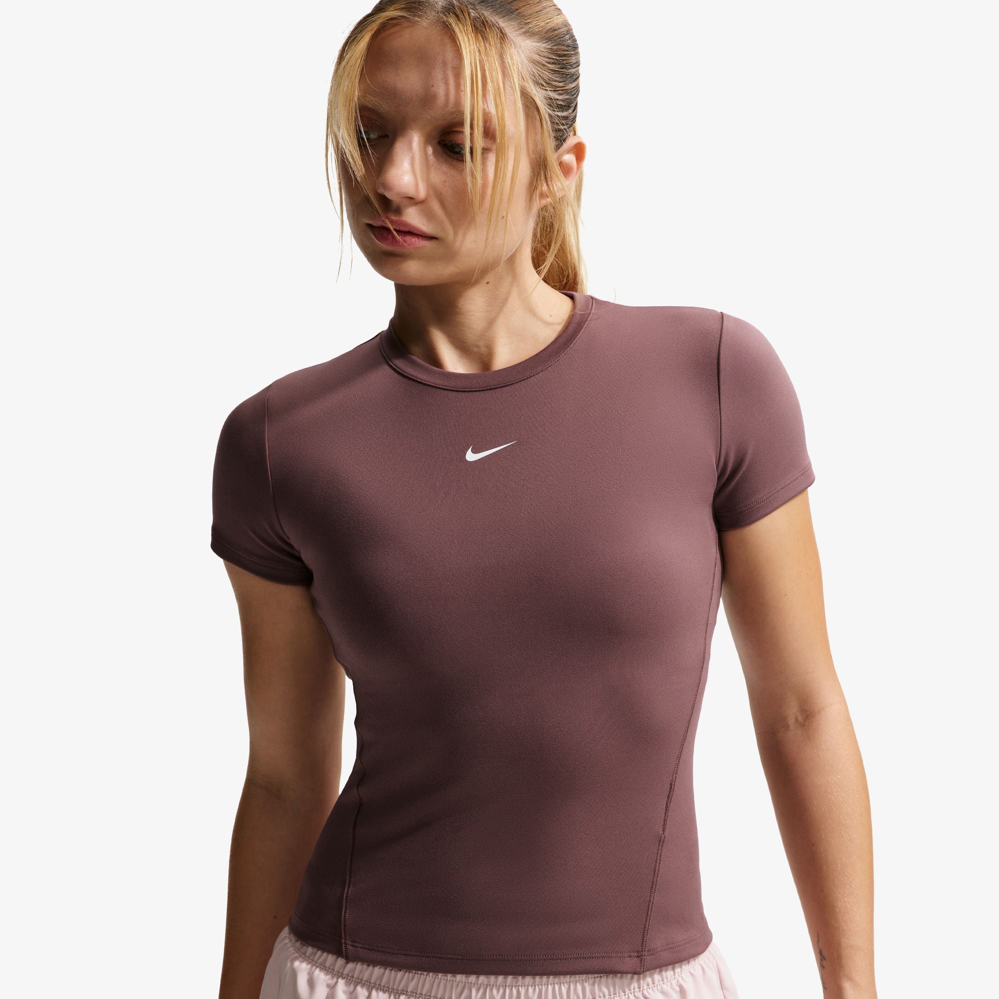 Nike One Kadın Mor Antrenman T-Shirt