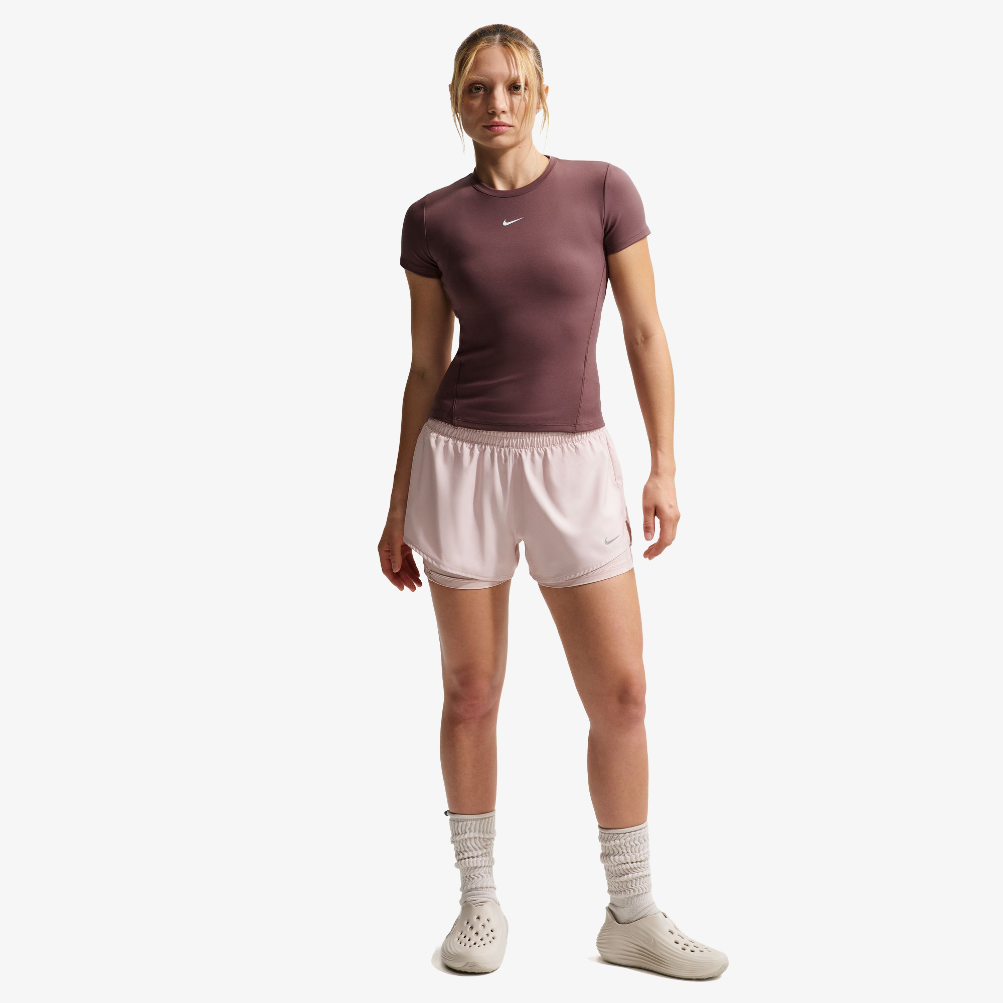 Nike One Kadın Mor Antrenman T-Shirt