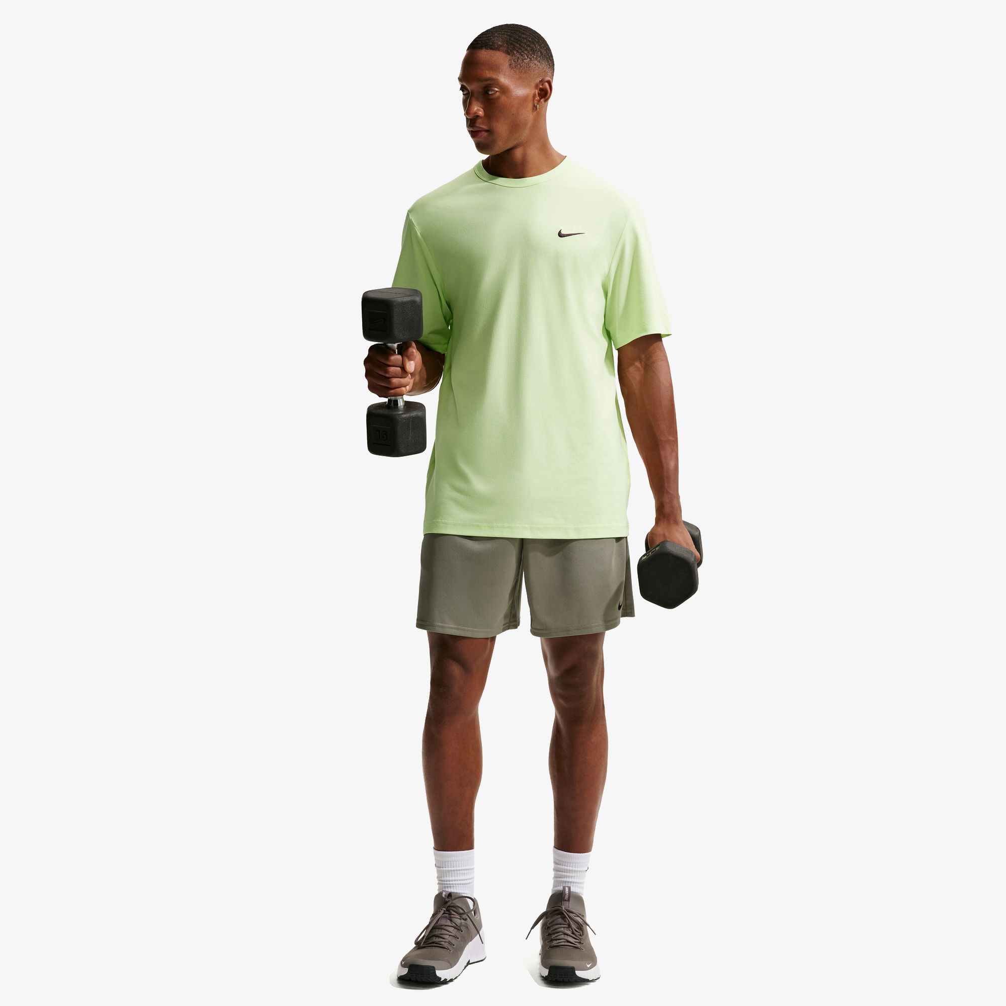 Nike Df Flex 7in Short K Erkek Yeşil Antrenman Şortu