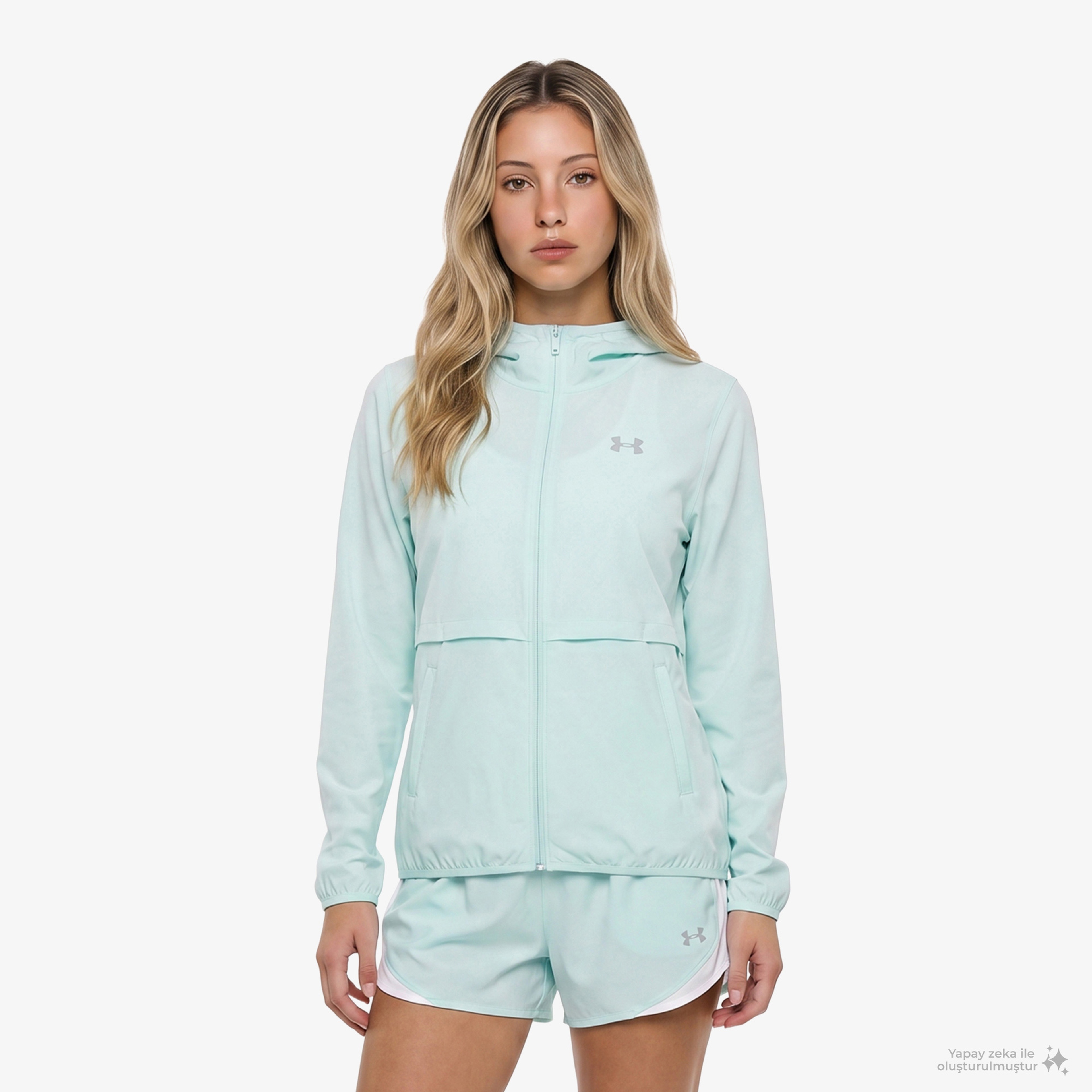 Under Armour Velociti Pro Storm Kadın Yeşil Koşu Ceket
