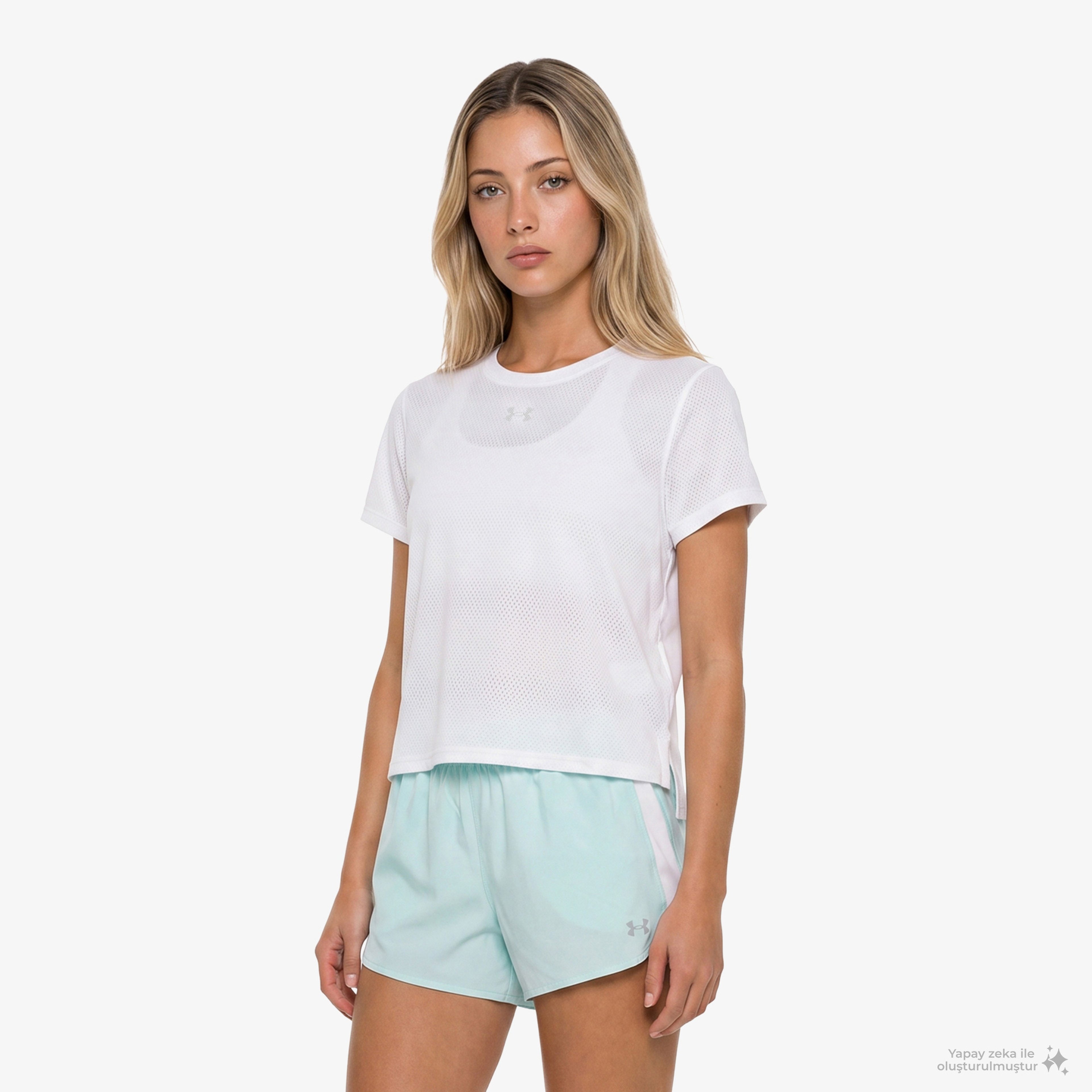 Under Armour Velociti Kadın Beyaz Koşu T-Shirt