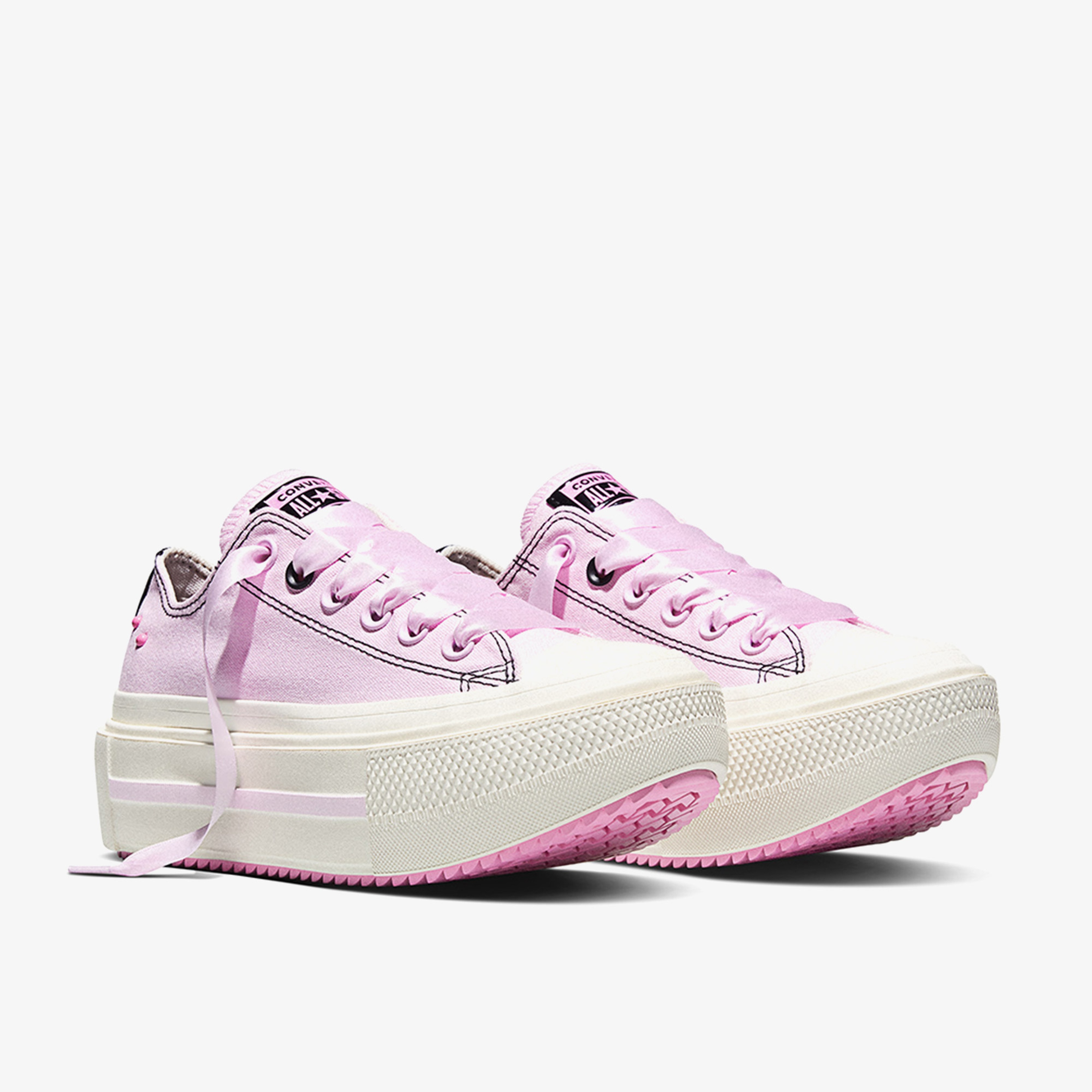 Converse Chuck Taylor All Star Lift Double Stack Unisex Pembe Sneaker