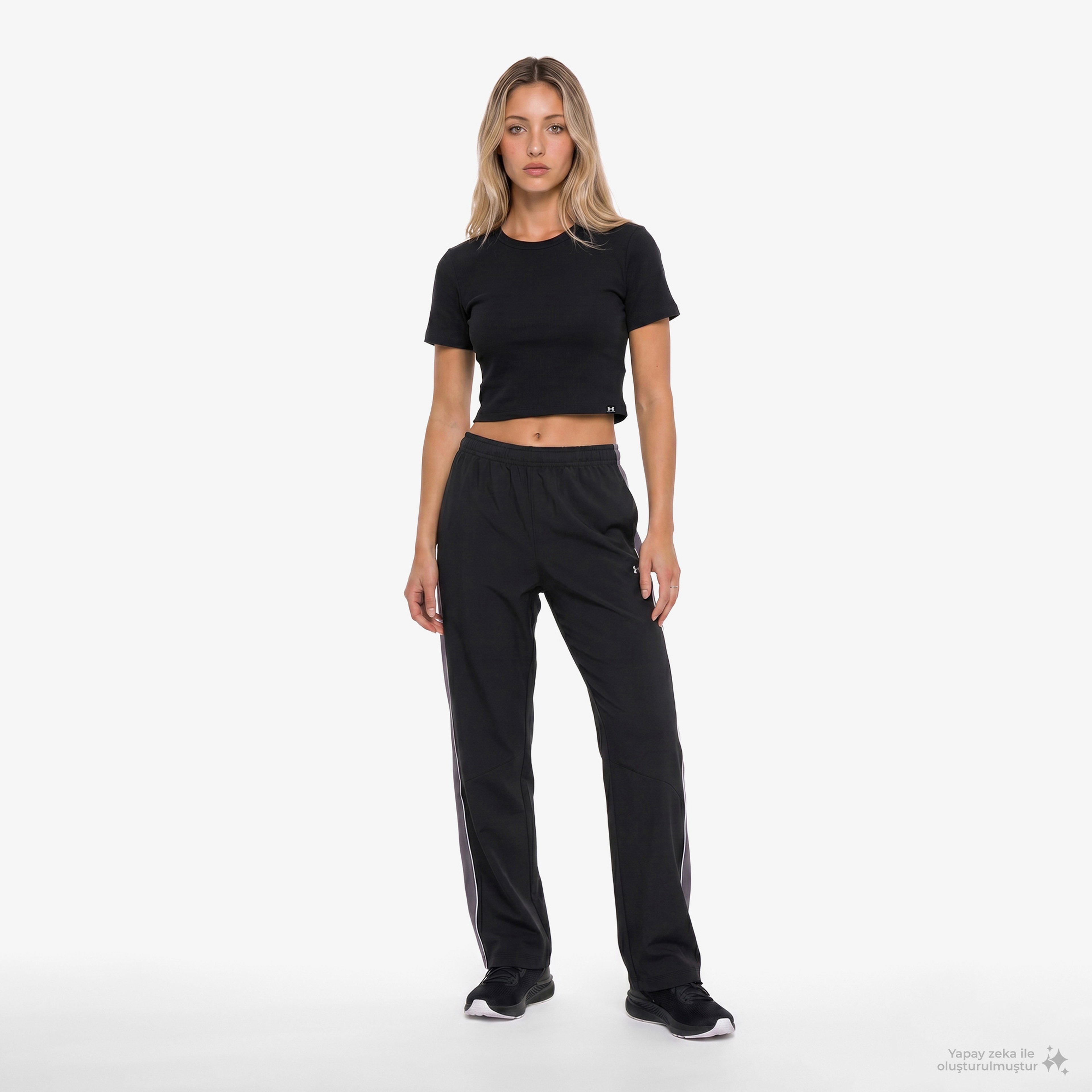 Under Armour Rival Rib Baby Kadın Siyah T-Shirt