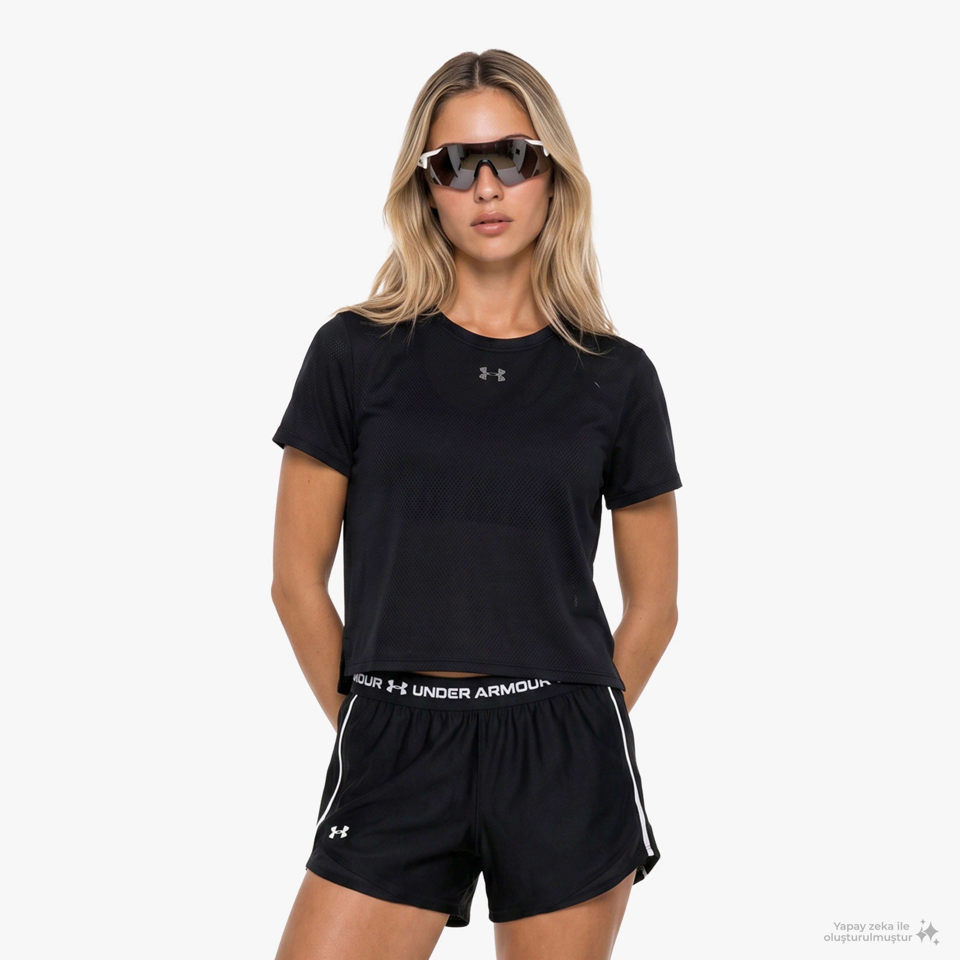 Under Armour Velociti Kadın Siyah Koşu T-Shirt