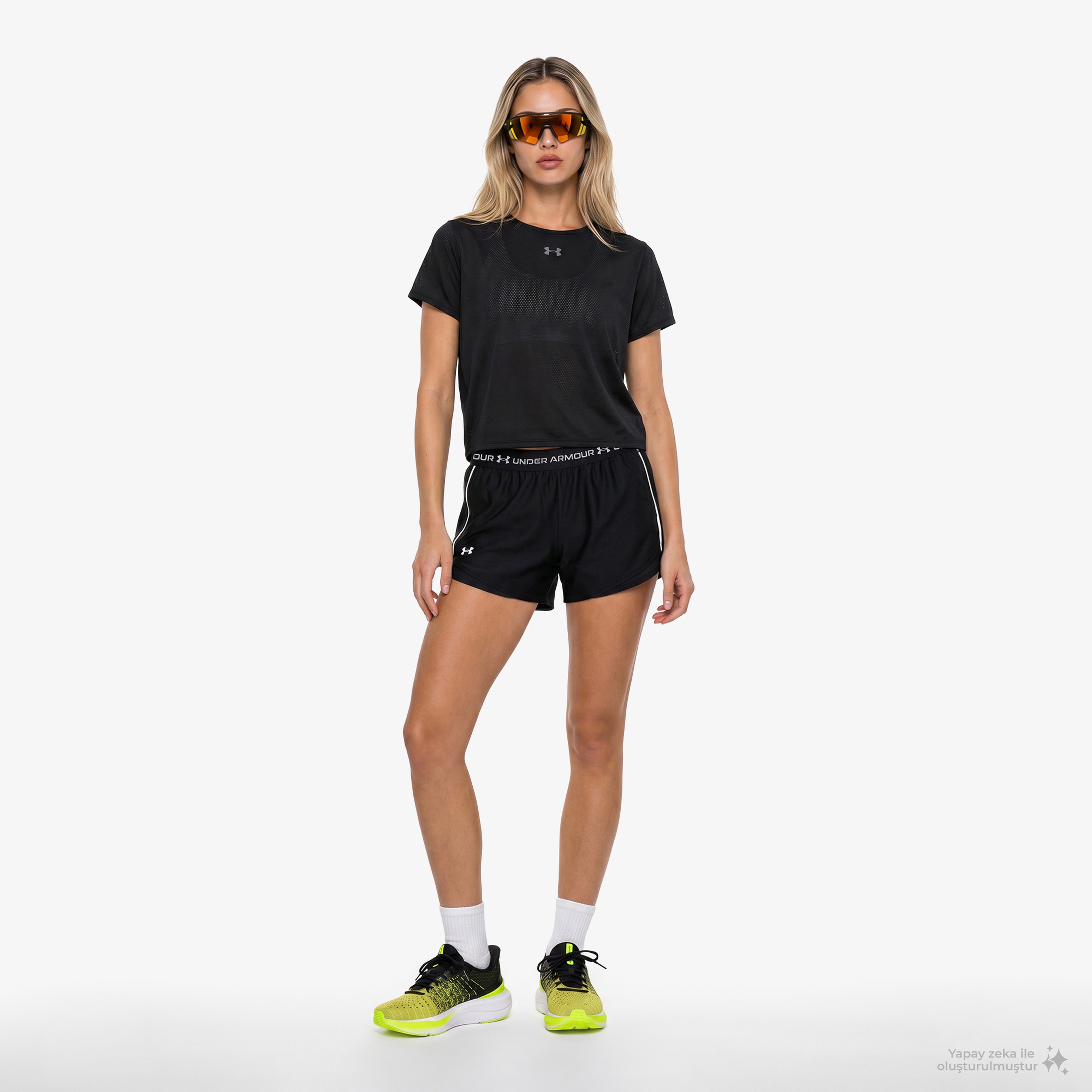 Under Armour Tech Play Up Kadın Siyah Antrenman Şortu