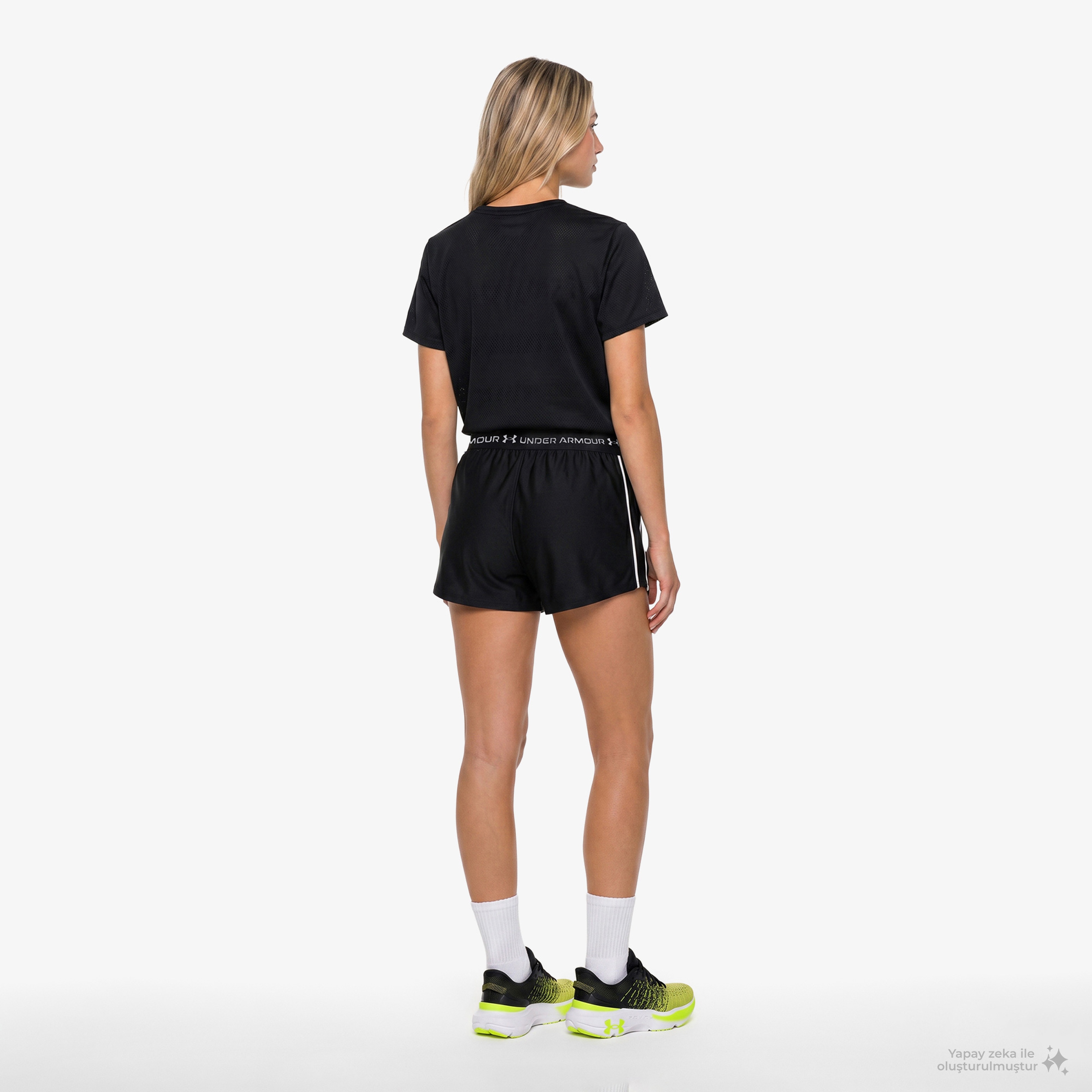 Under Armour Tech Play Up Kadın Siyah Antrenman Şortu
