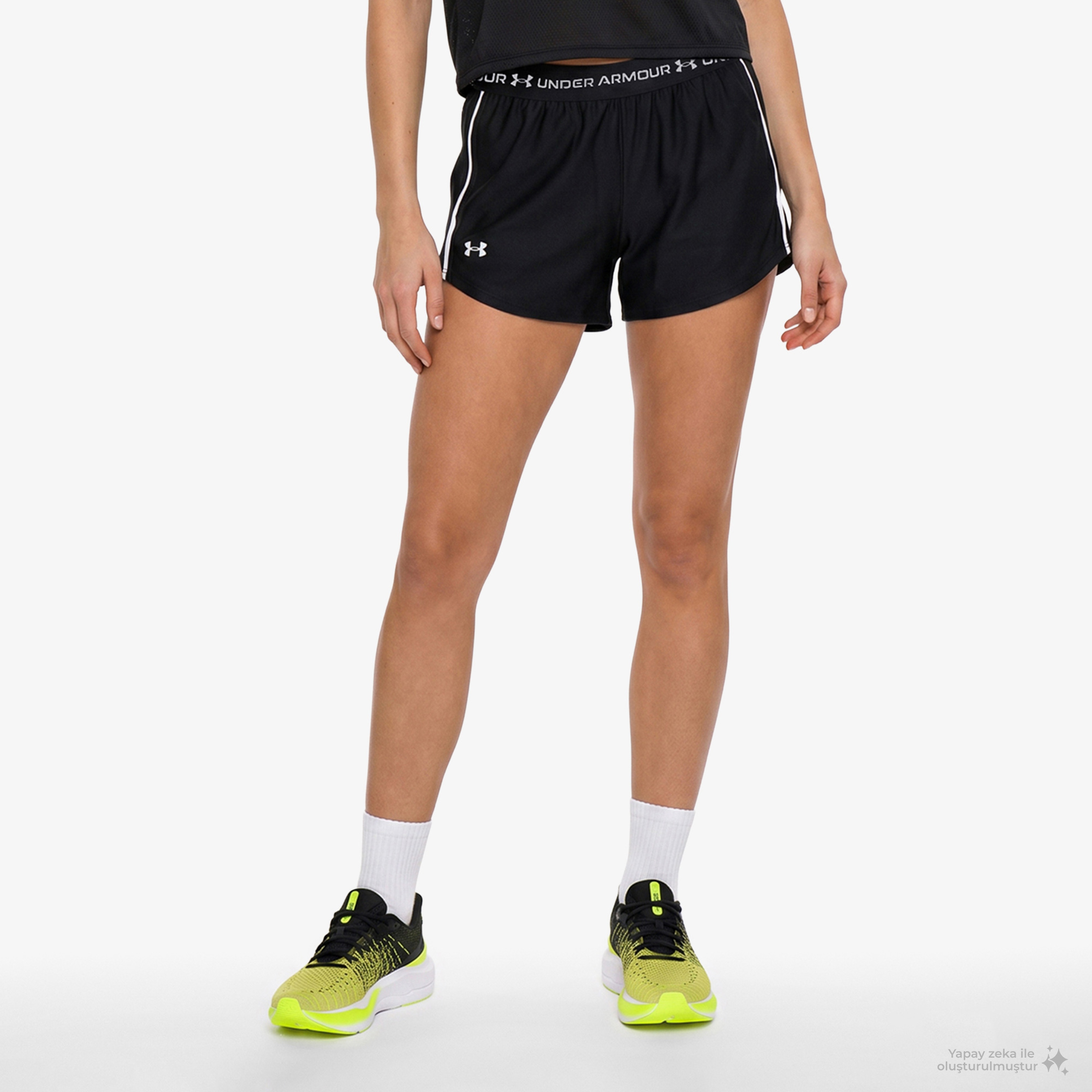 Under Armour Tech Play Up Kadın Siyah Antrenman Şortu