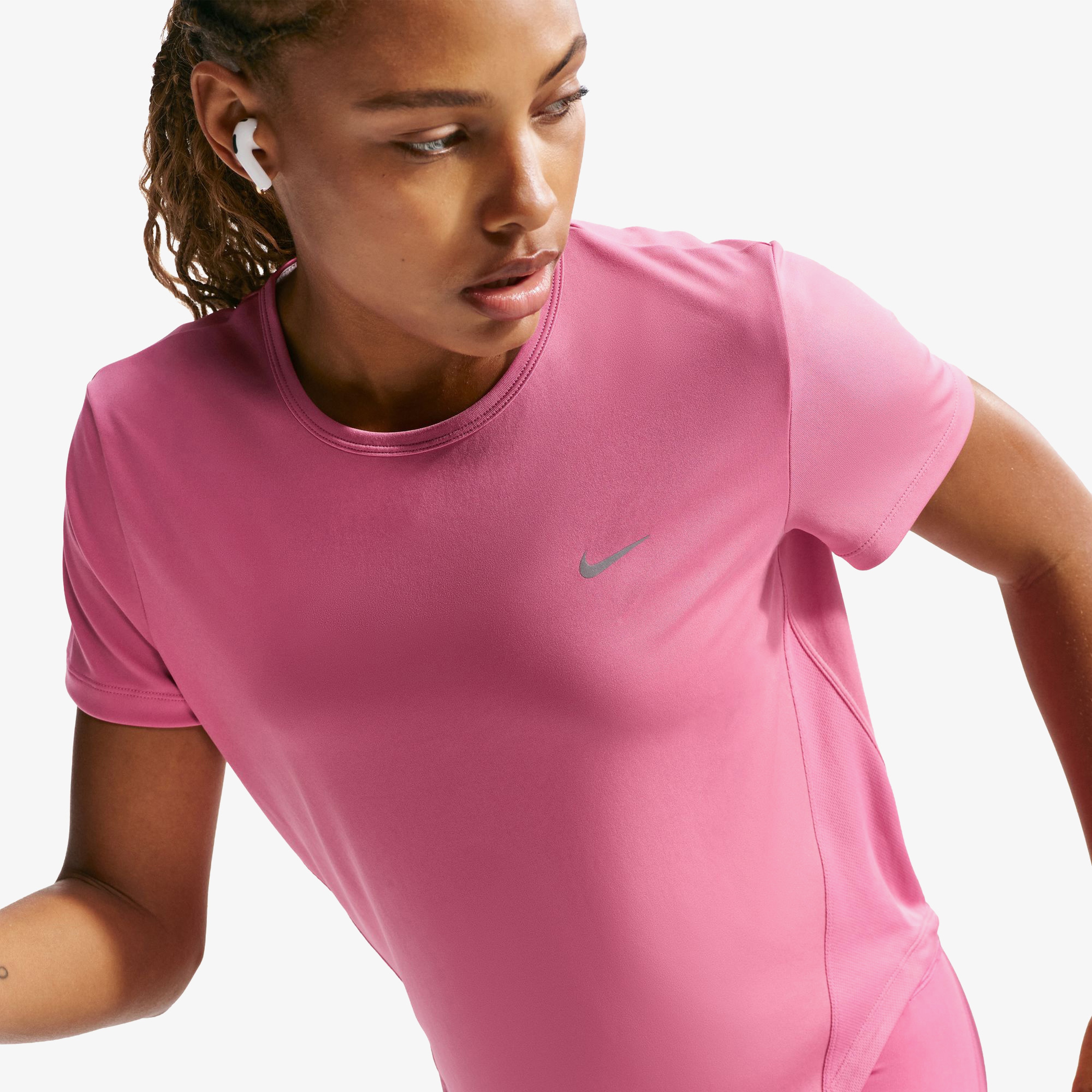 Nike Tempo Dri-FIT Ss Top Kadın Pembe Koşu T-Shirt