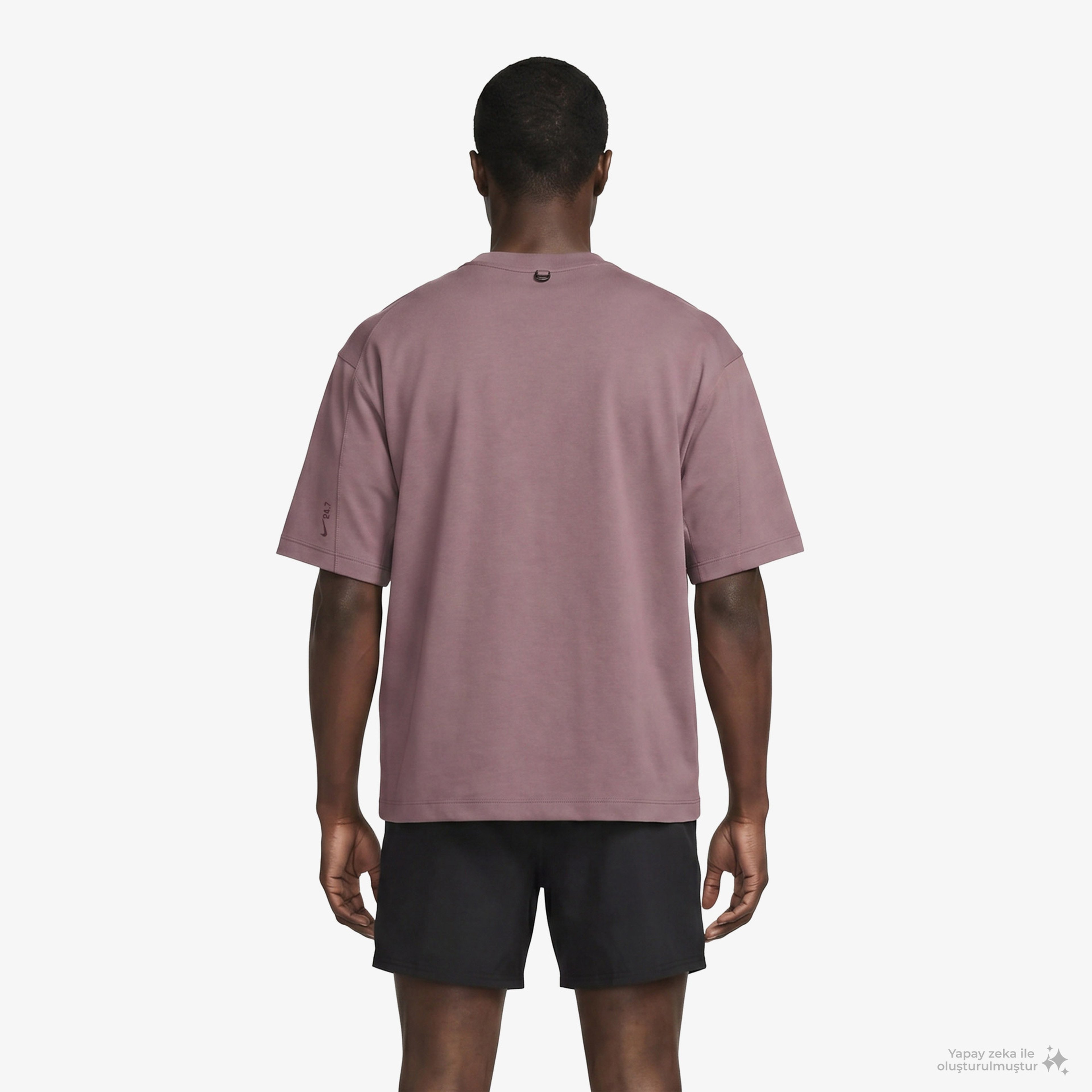 Nike 24.7 ImpossiblySoft Dri-FIT Kısa Kollu Erkek Mor T-Shirt