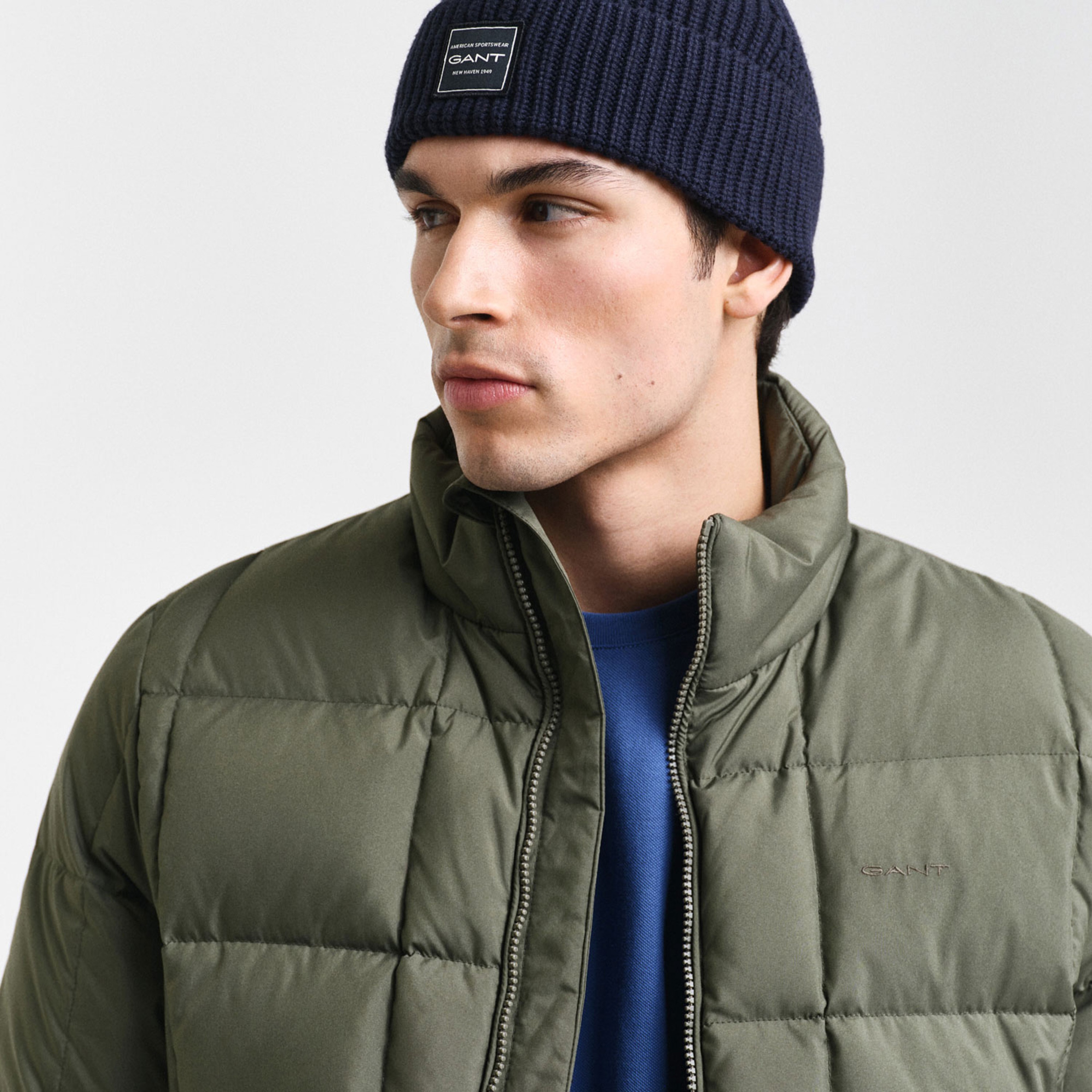 GANT Erkek Yeşil Regular Fit Uzun Kollu Mont