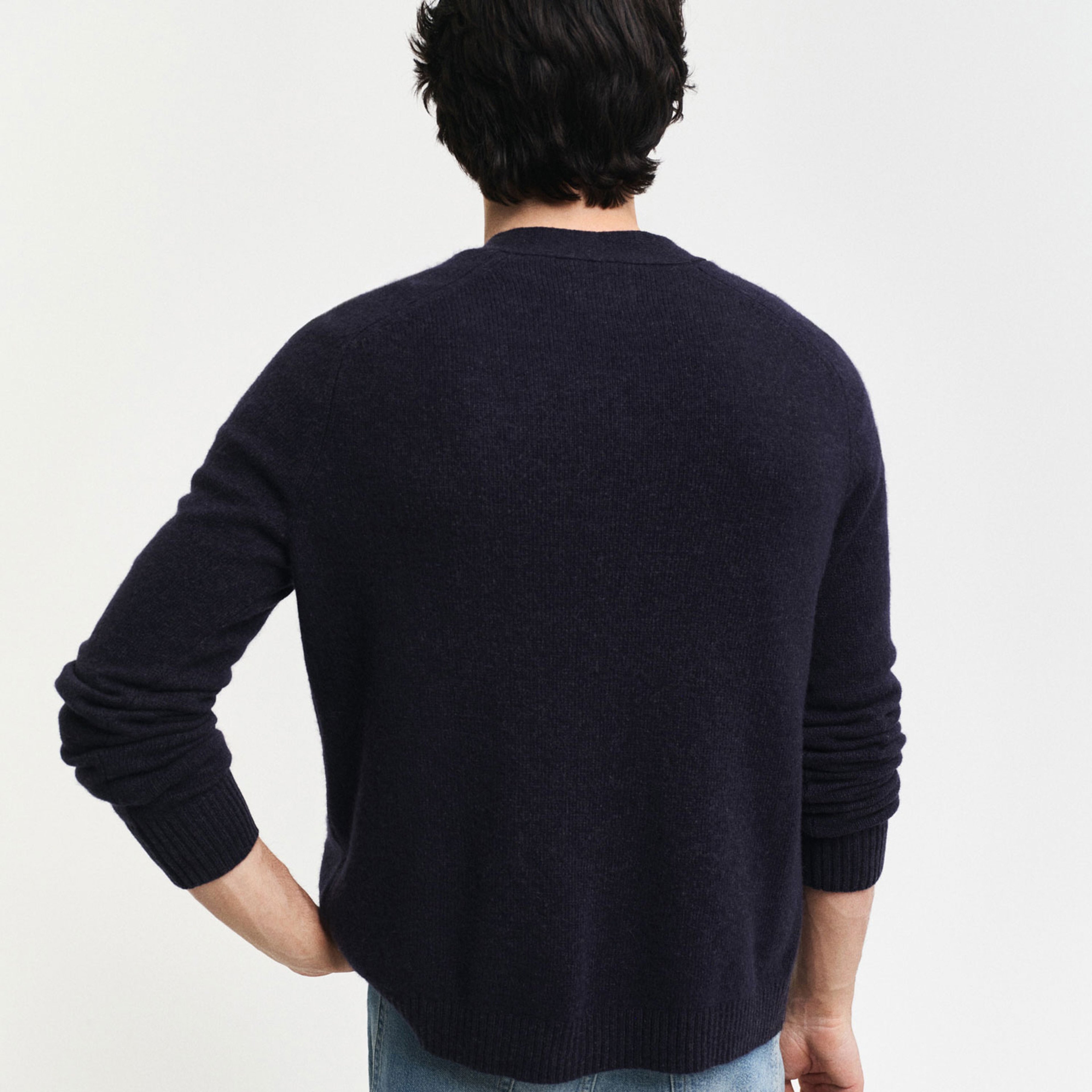 GANT Erkek Lacivert Regular Fit Uzun Kollu Hırka