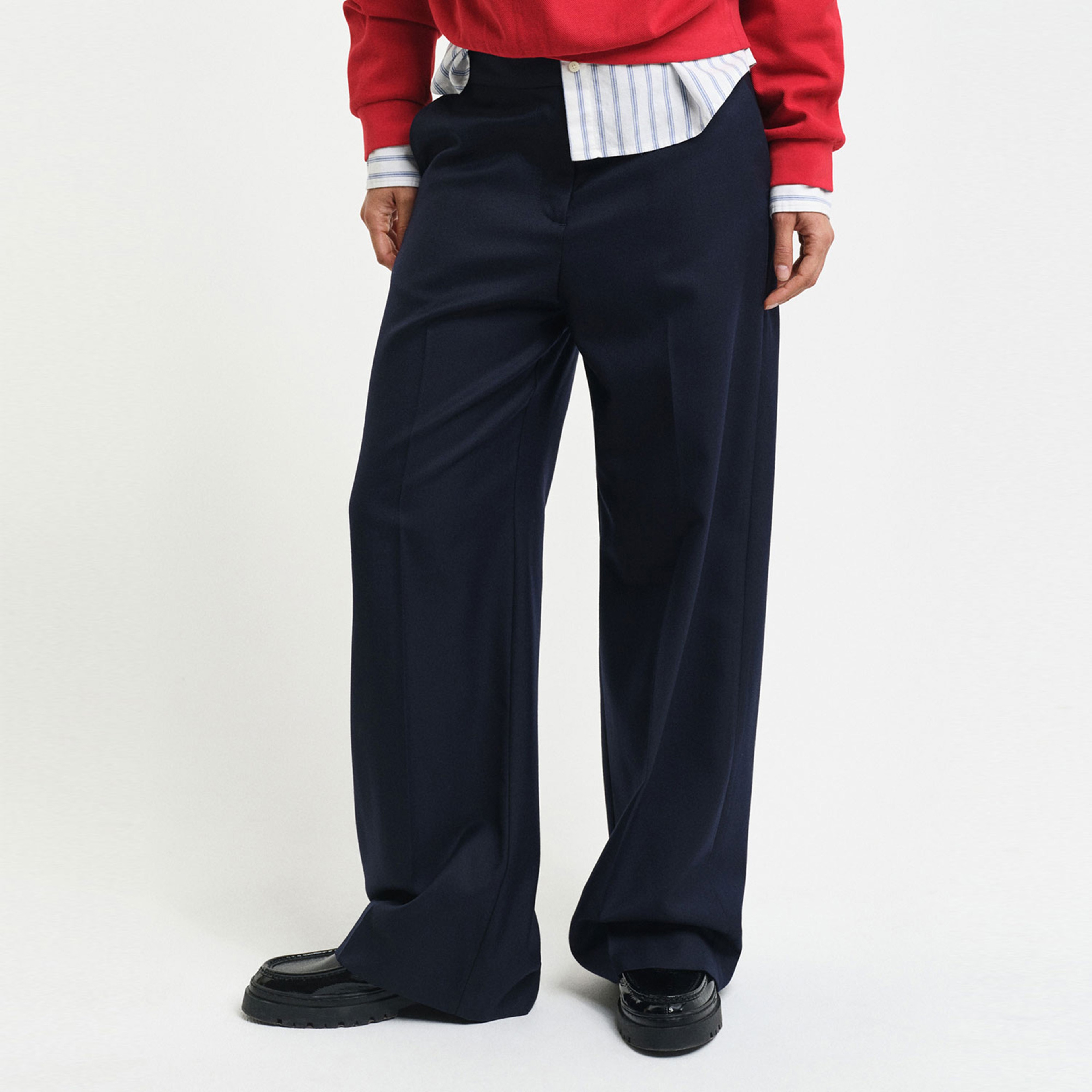 GANT Kadın Lacivert Slim Fit Pantolon