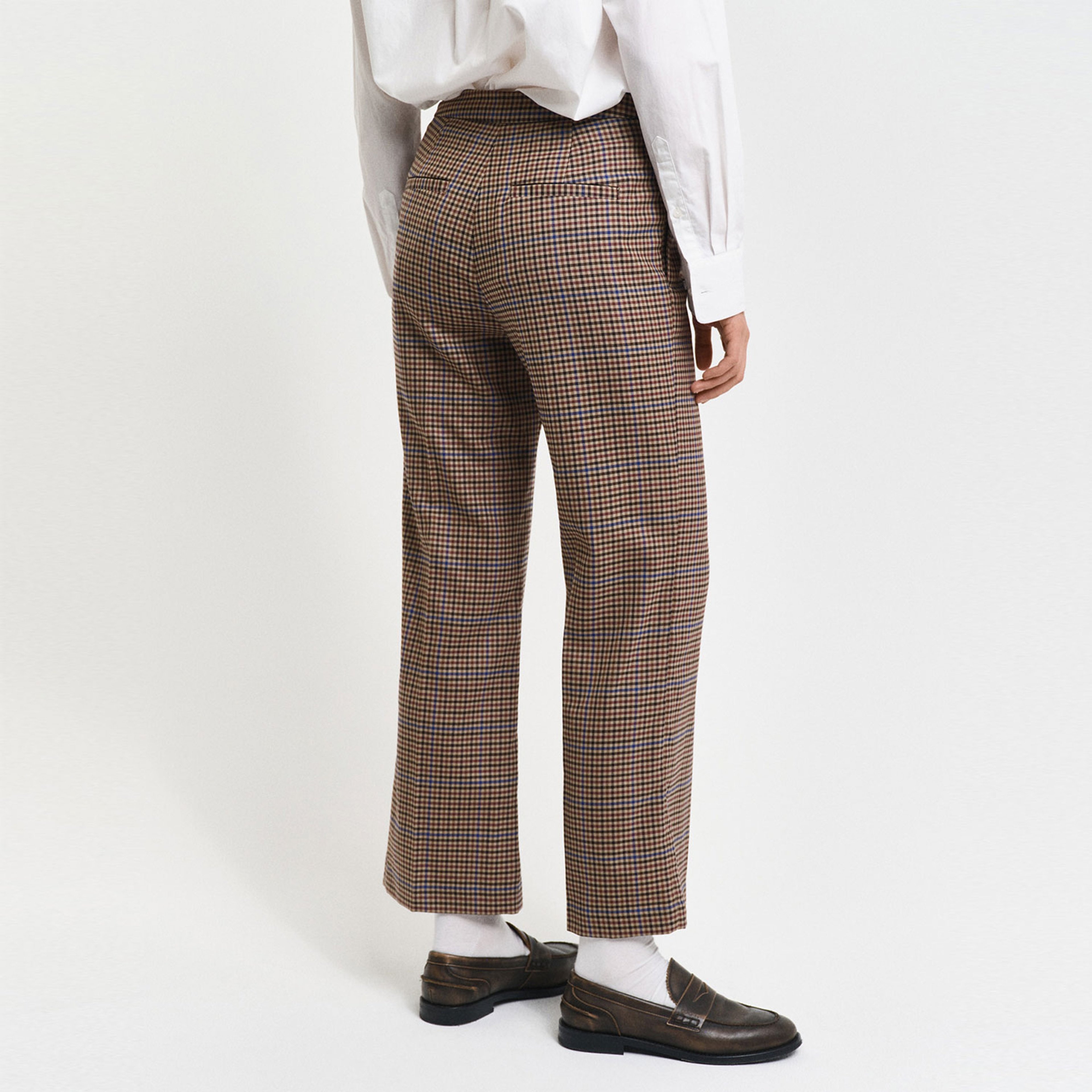 GANT Kadın Kahverengi Relaxed Fit Pantolon