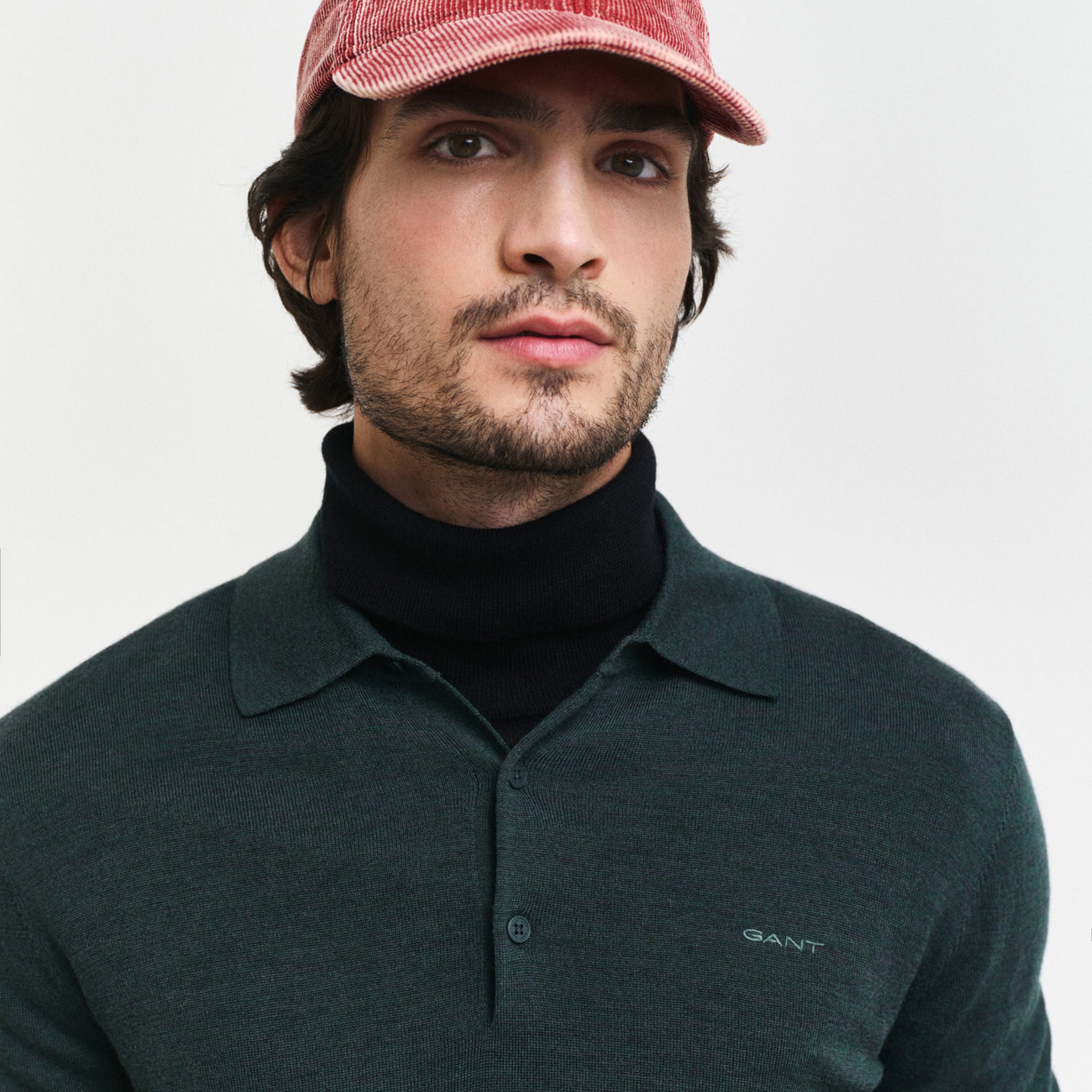 GANT Erkek Yeşil Regular Fit Uzun Kollu Triko