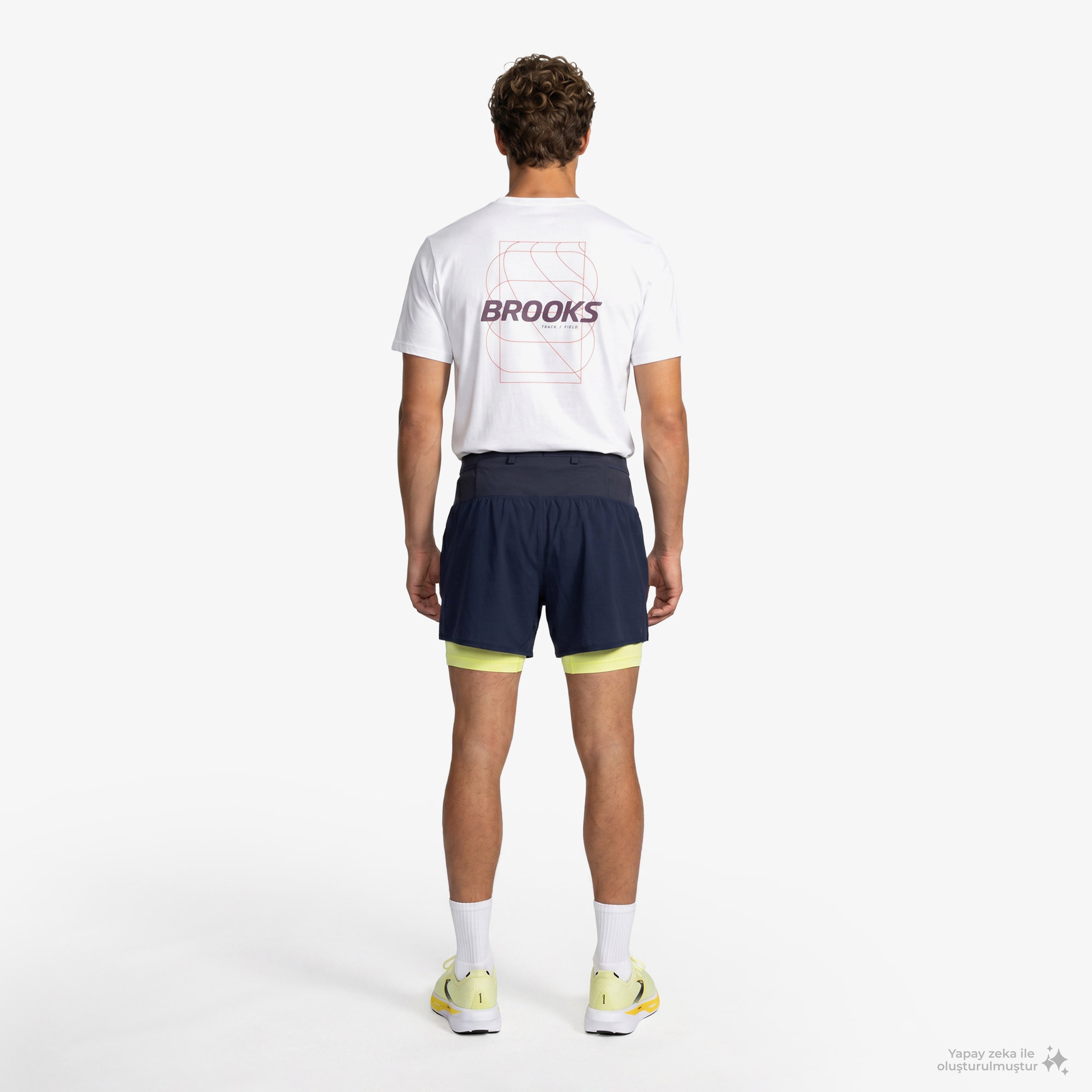 Brooks High Point 5 2-İn-1 2.0 Erkek Mavi Şort