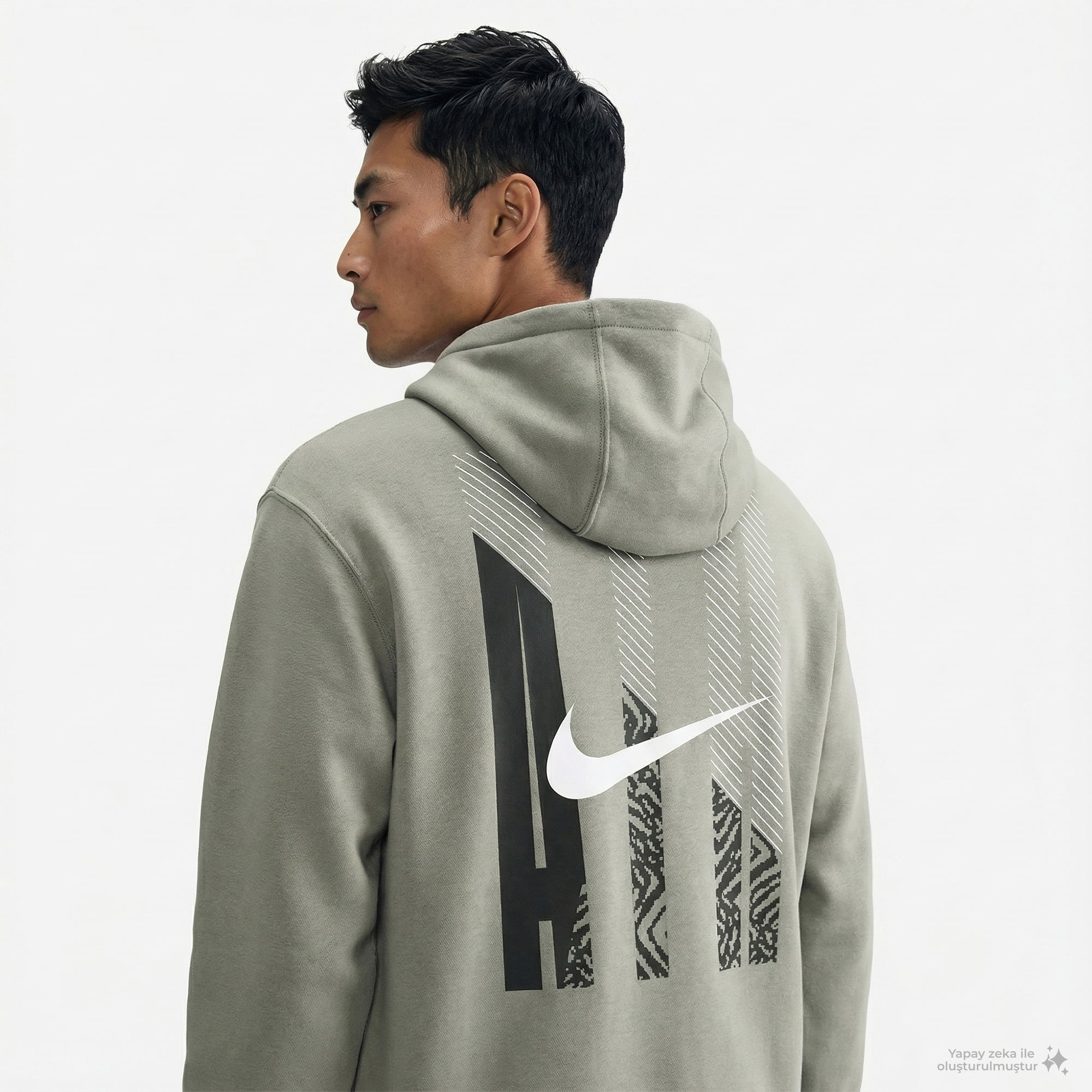 Nike Air Pullover Erkek Yeşil Kapüşonlu Hoodie