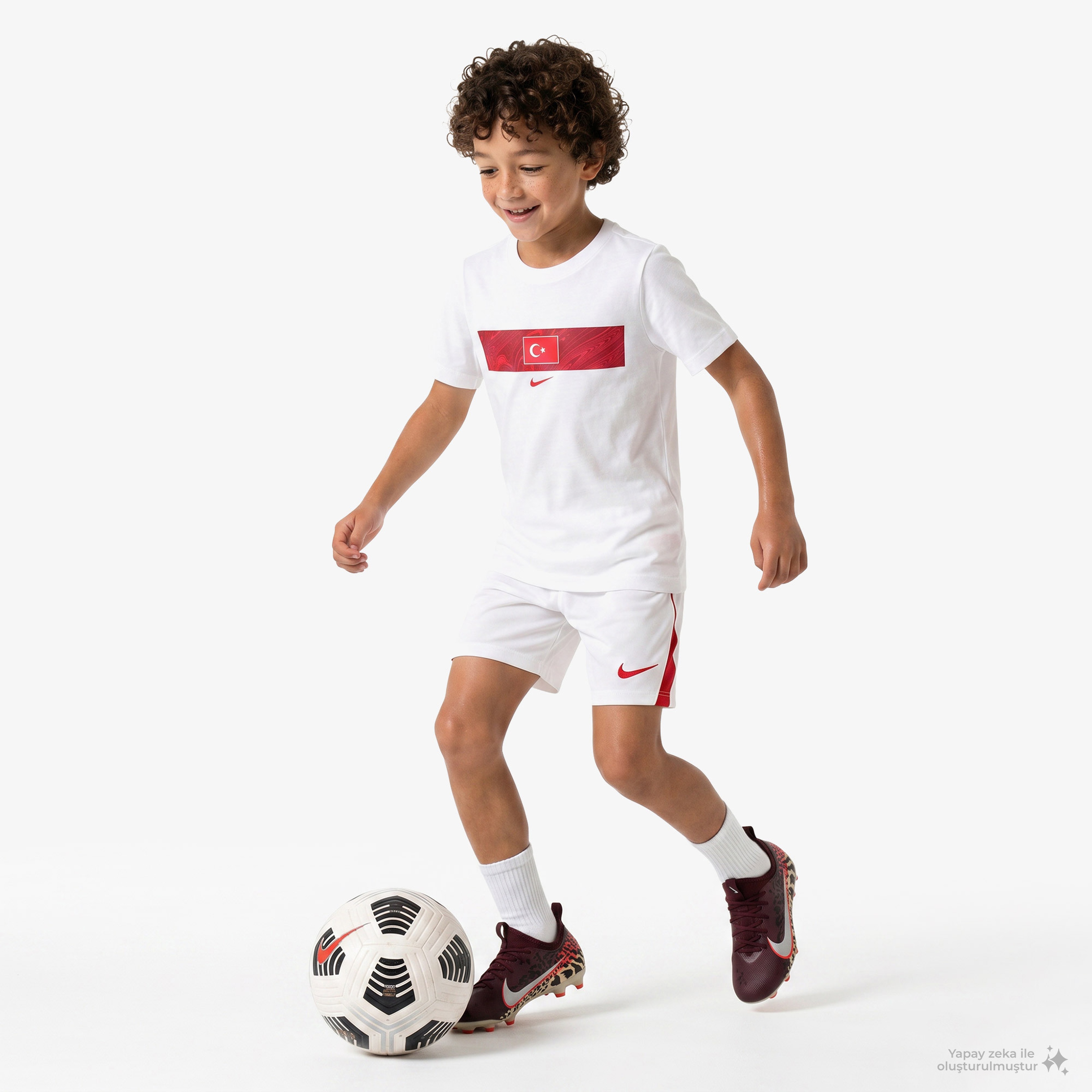 Nike Türkiye Milli Takım Çocuk Beyaz T-Shirt