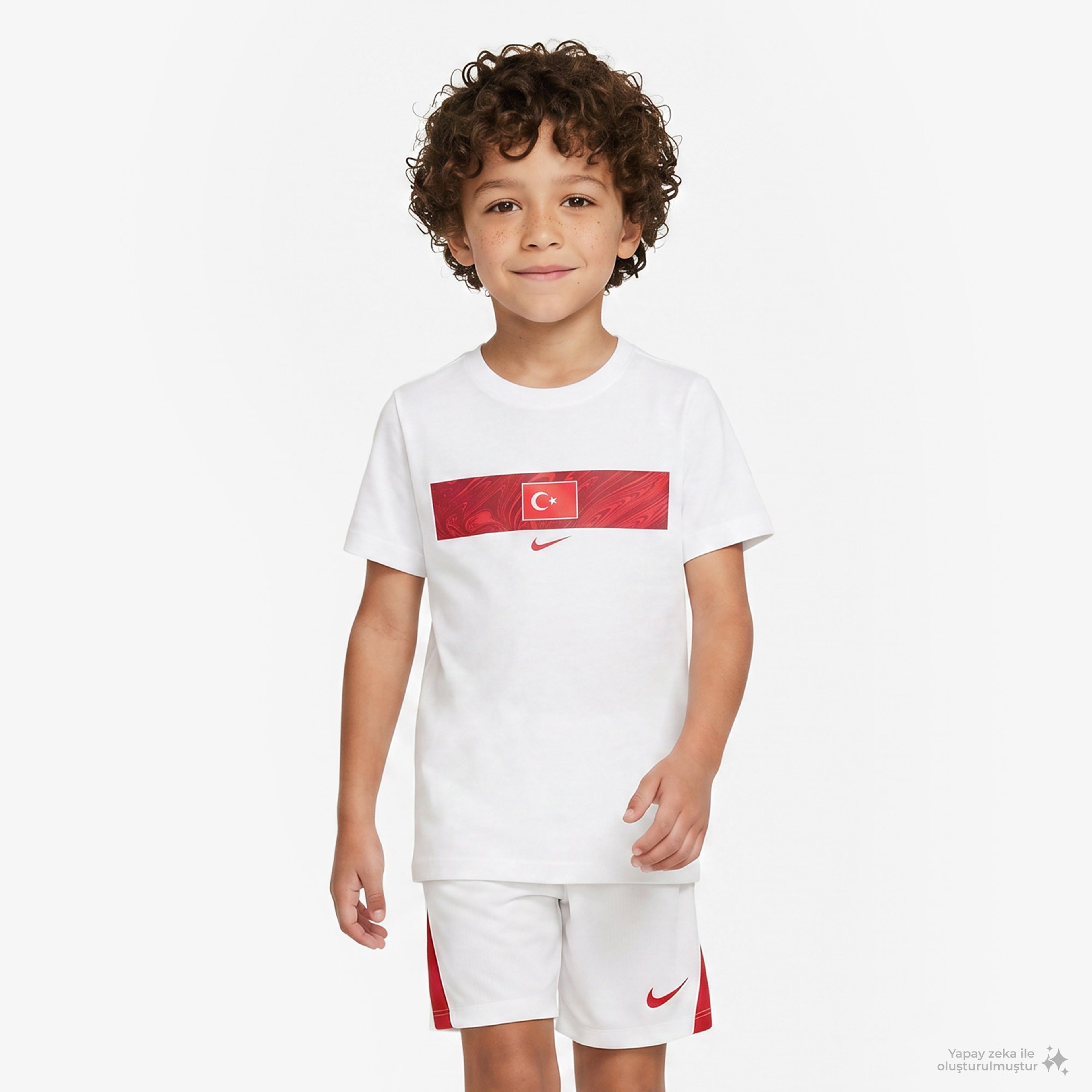 Nike Türkiye Milli Takım Çocuk Beyaz T-Shirt