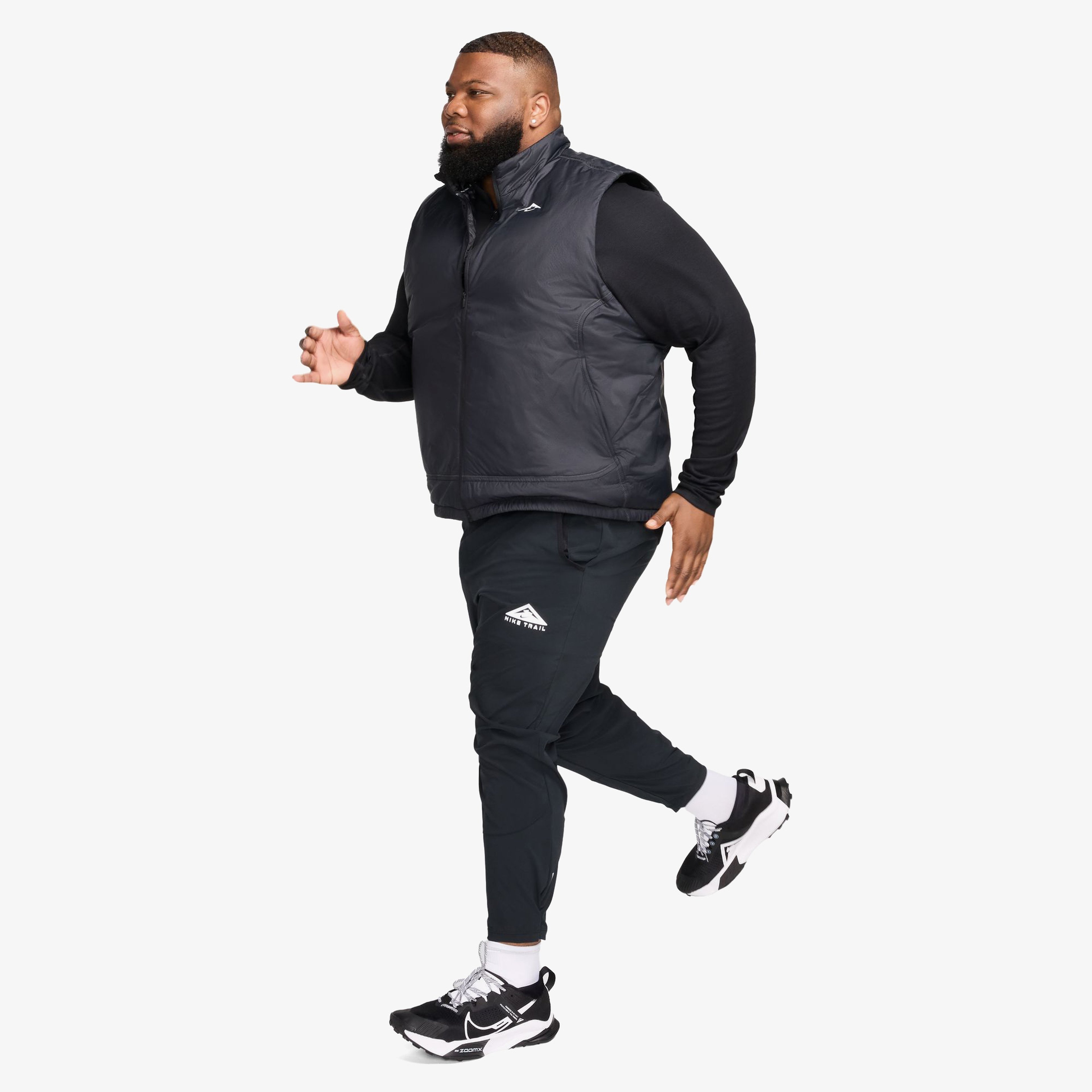 Nike Trail PrimaLoft Erkek Siyah Koşu Yeleği
