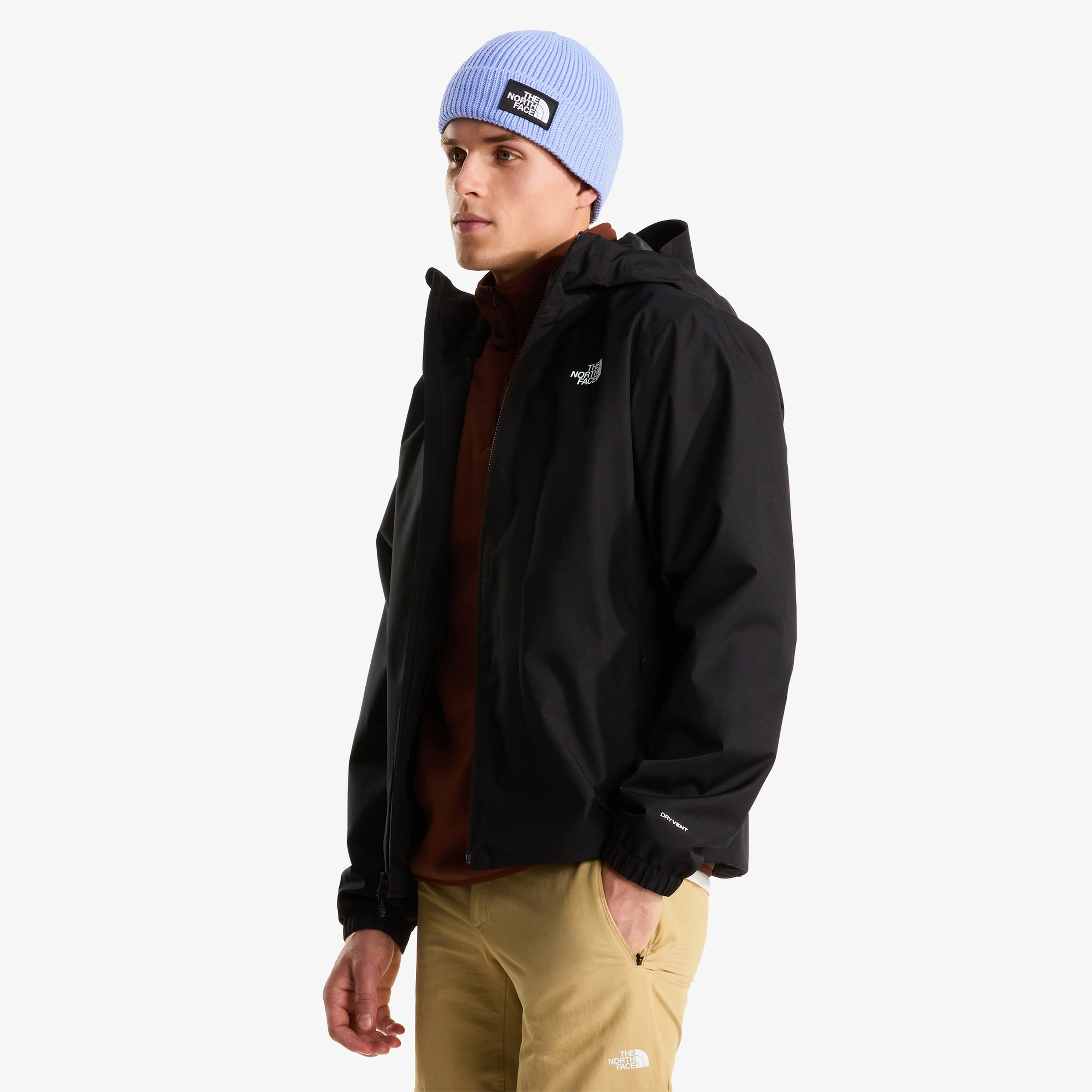 The North Face Quest DryVent Erkek Siyah Yağmurluk
