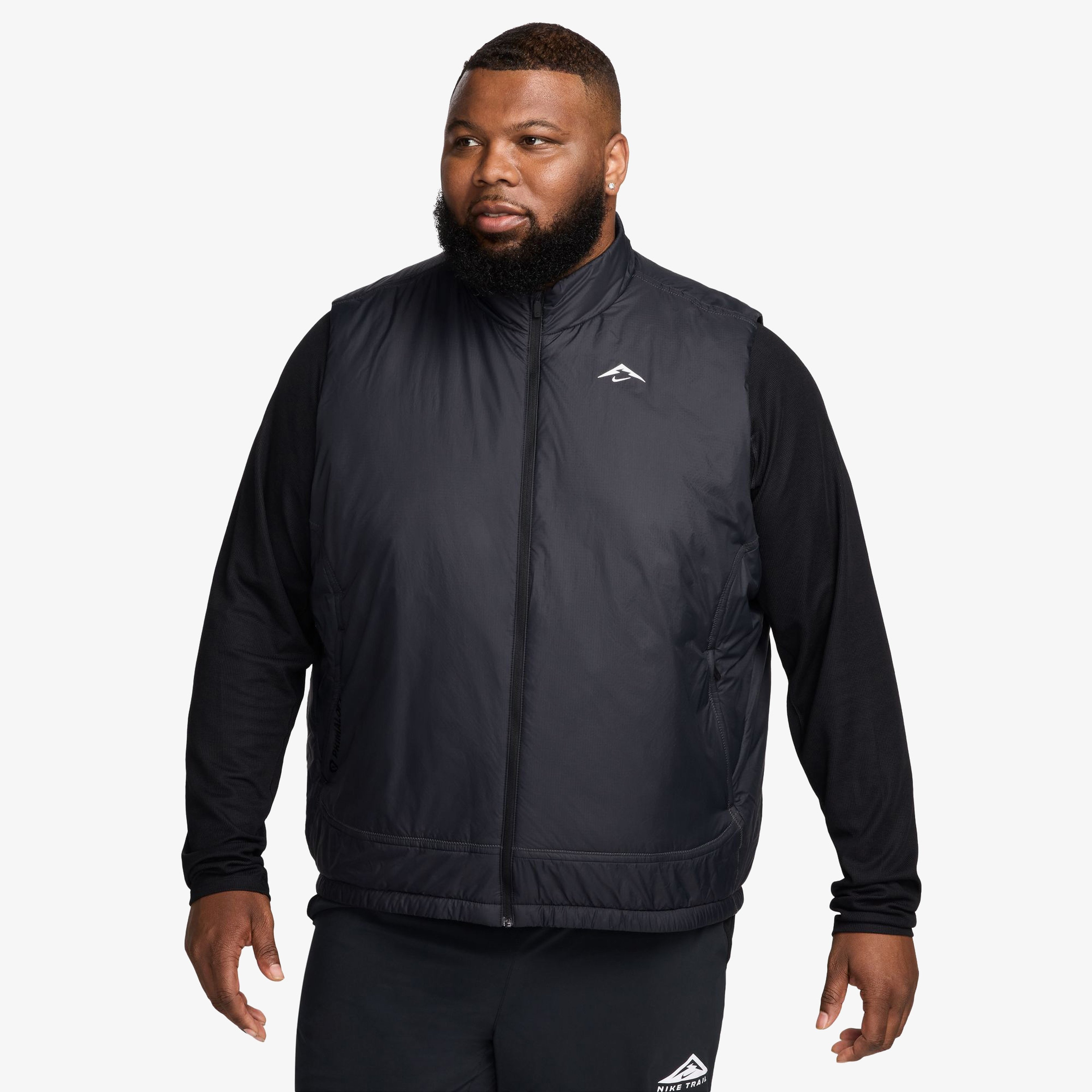Nike Trail PrimaLoft Erkek Siyah Koşu Yeleği