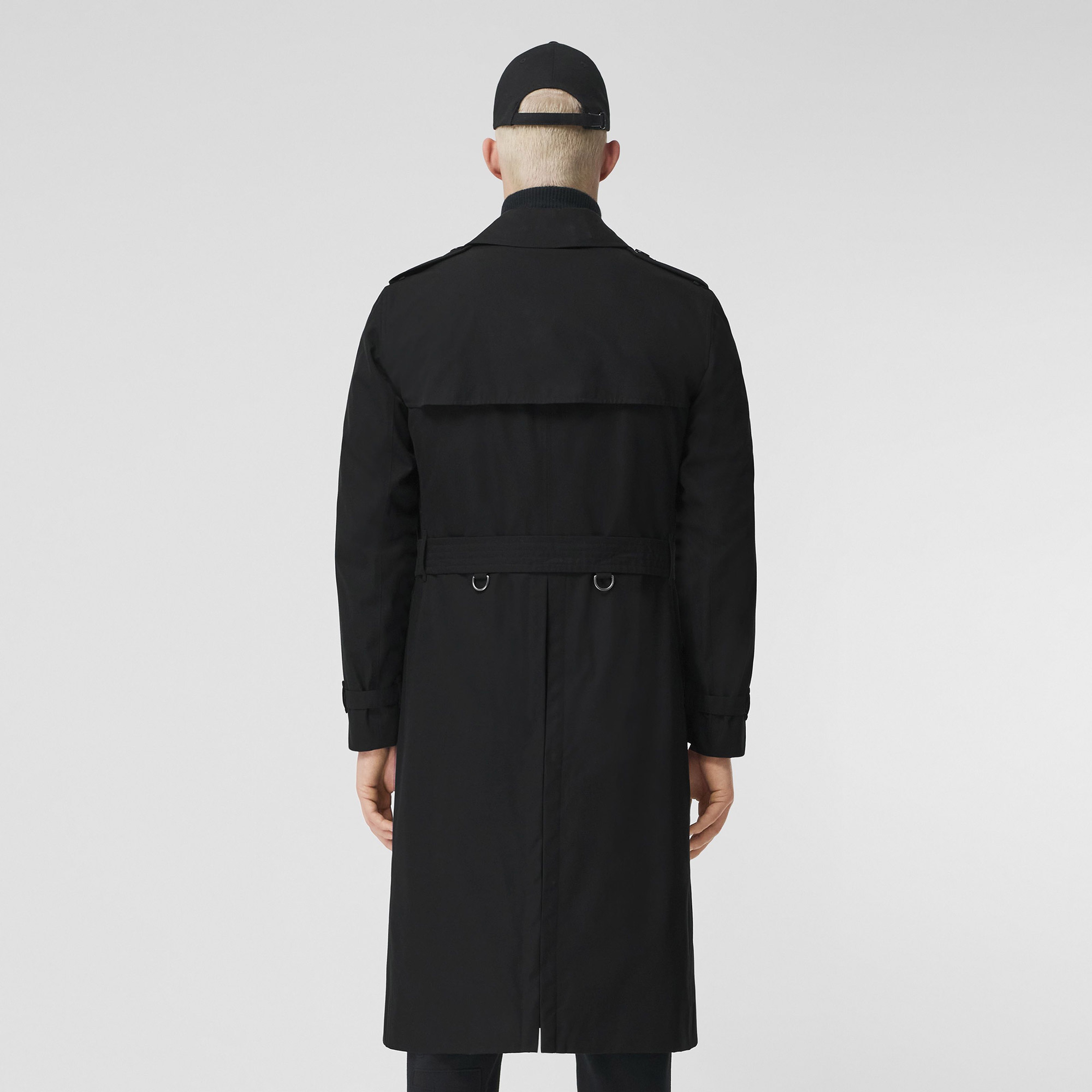 Burberry The Long Kensington Heritage Erkek Siyah Trençkot