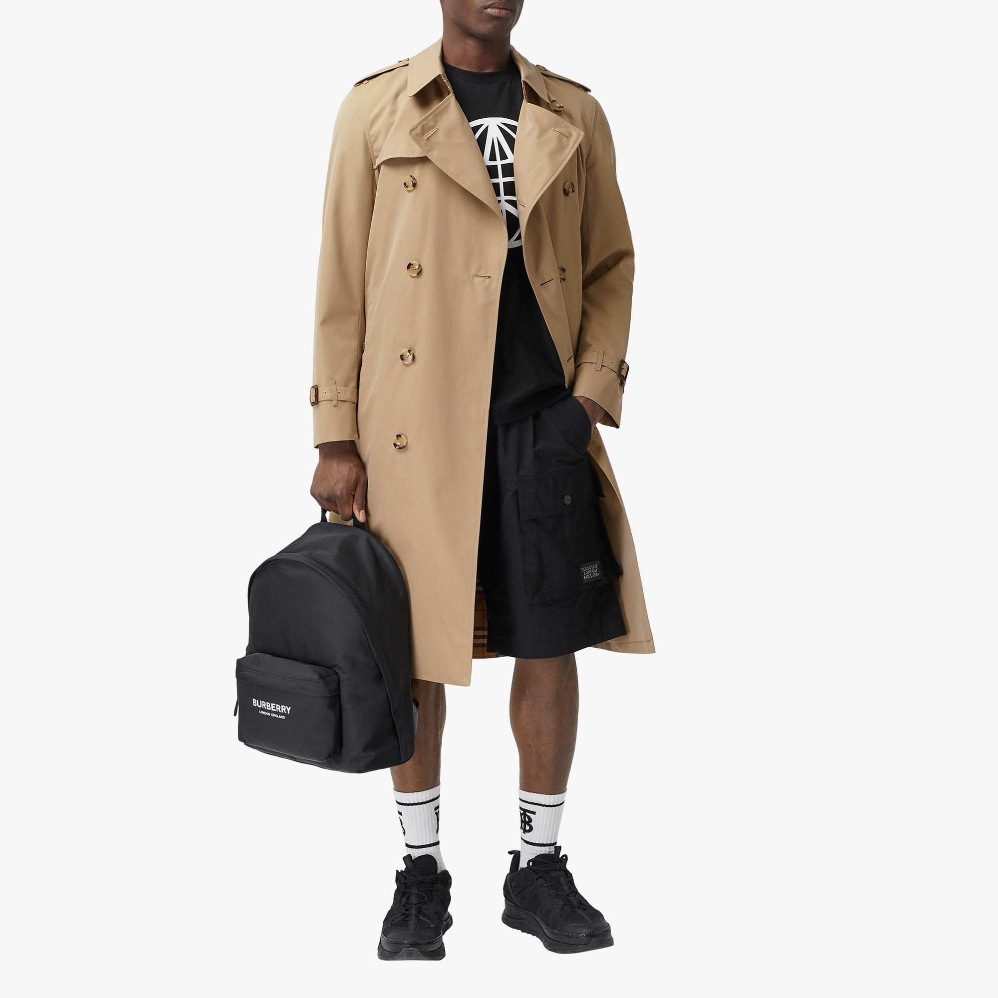 Burberry The Long Chelsea Heritage Erkek Bej Trençkot