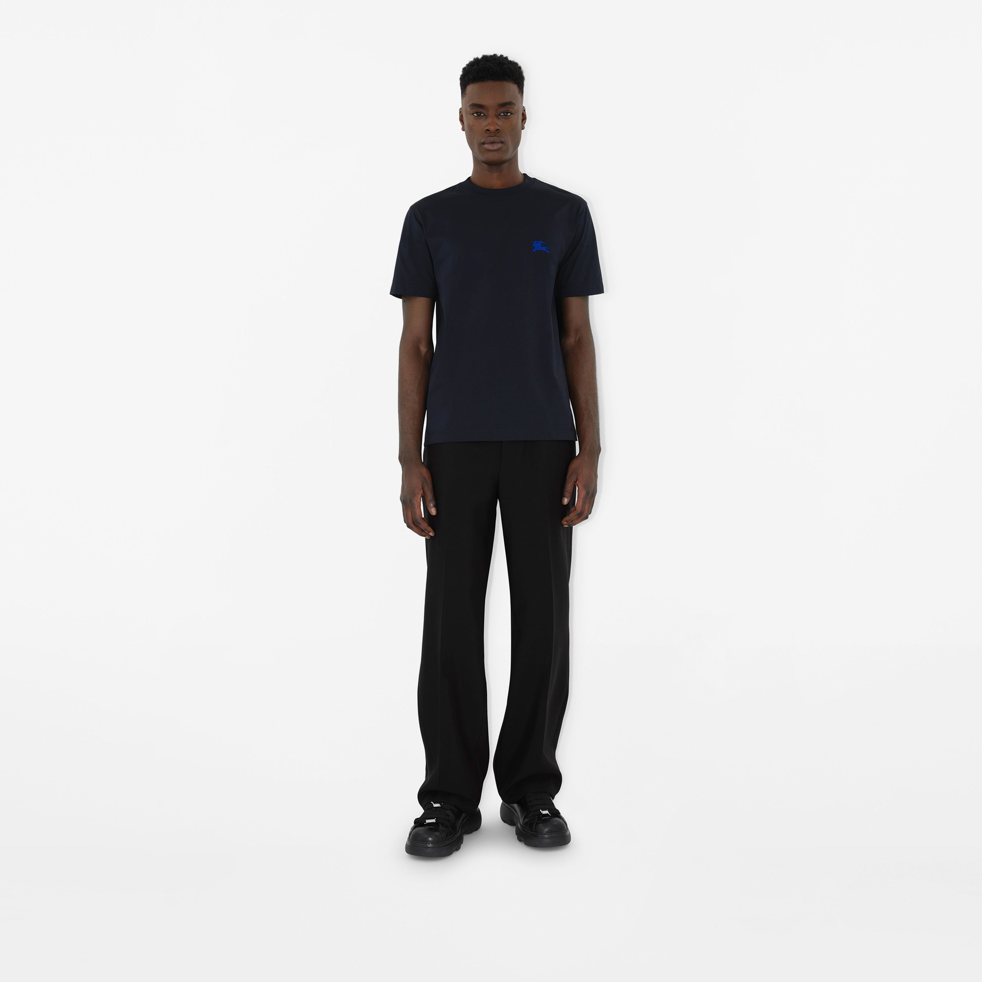 Burberry Pamuklu Erkek Lacivert T-Shirt