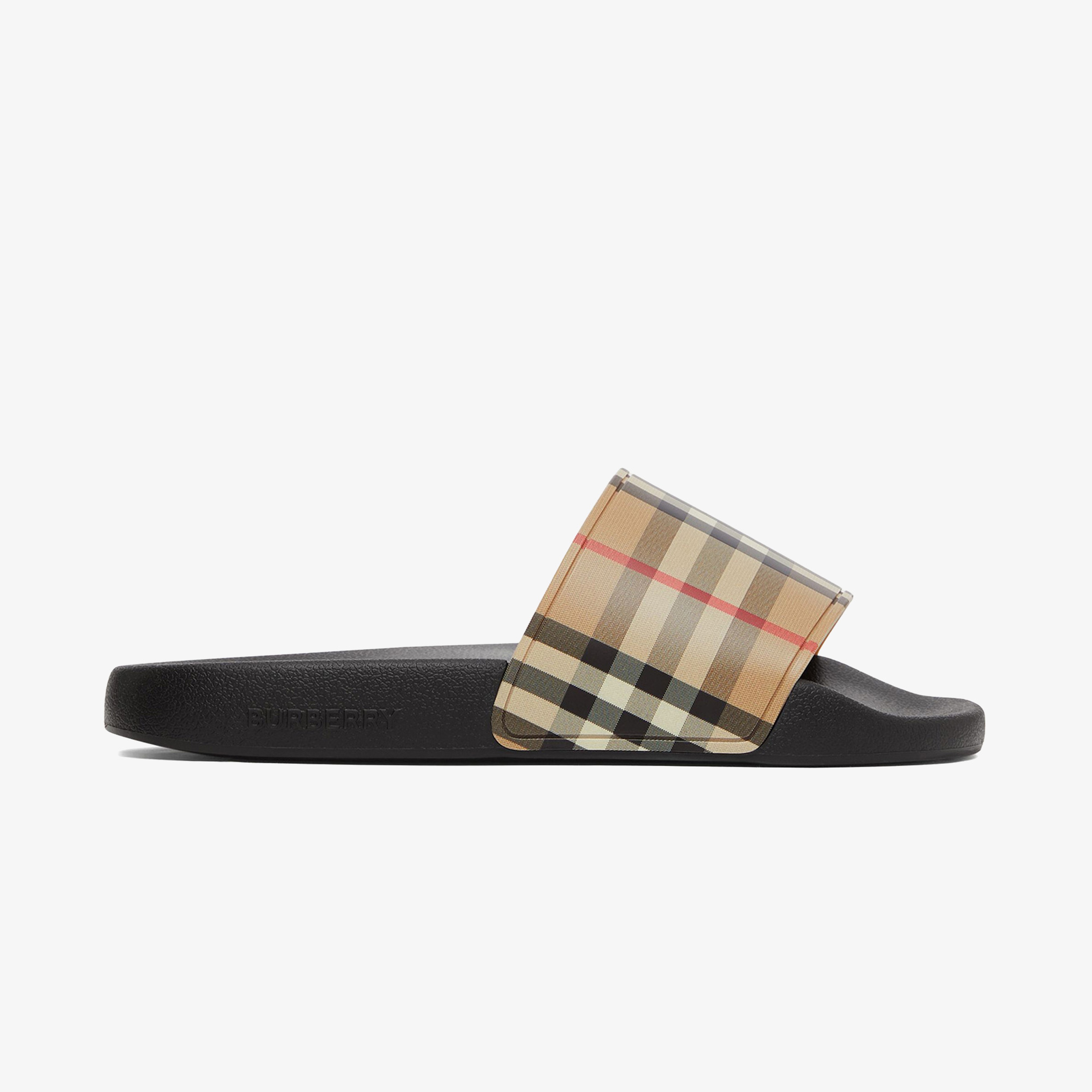 Burberry Furley Vintage Slides Kadın Bej Terlik