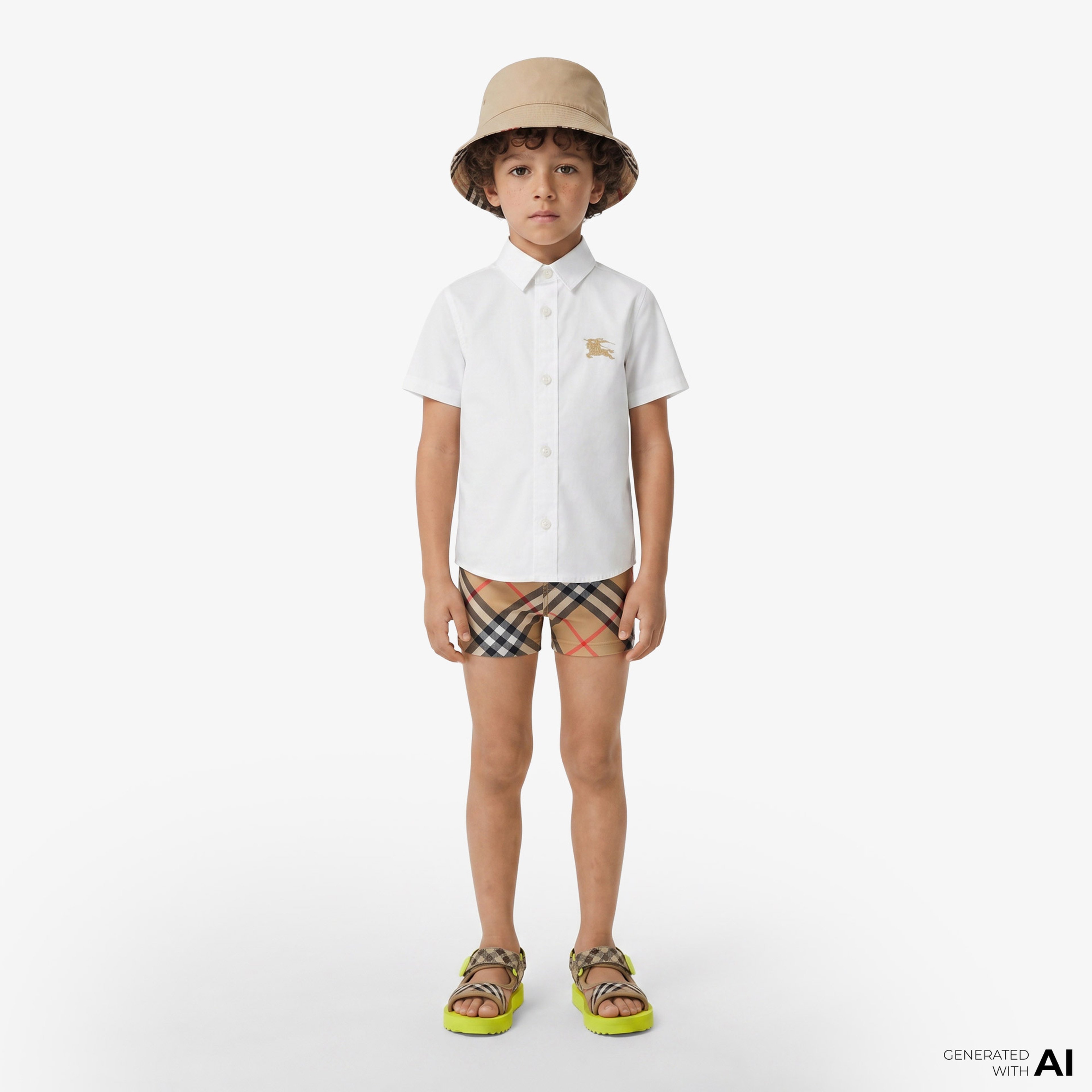 Burberry Alvis Swim Çocuk Bej Mayo