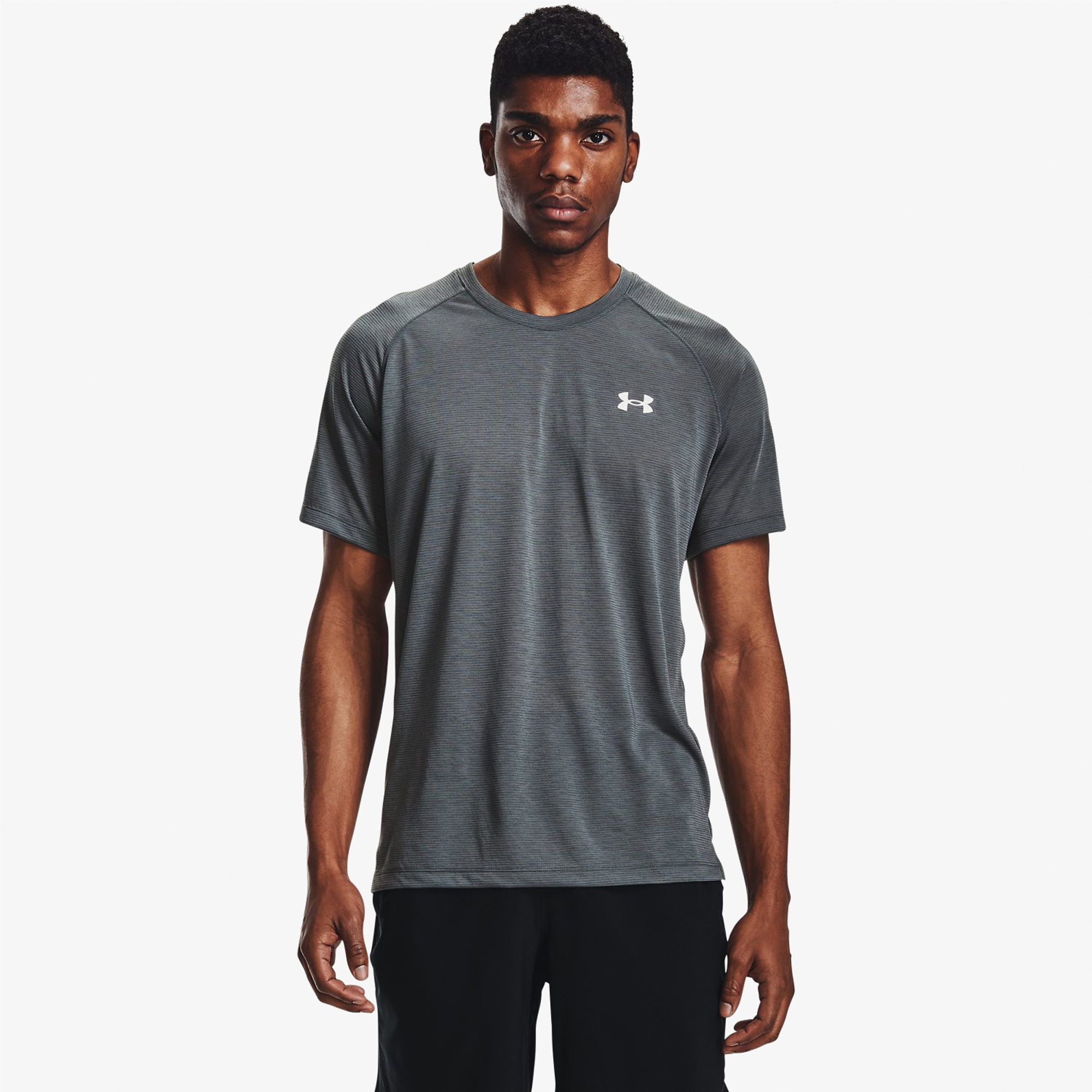 Under Armour Streaker Erkek Gri T-Shirt