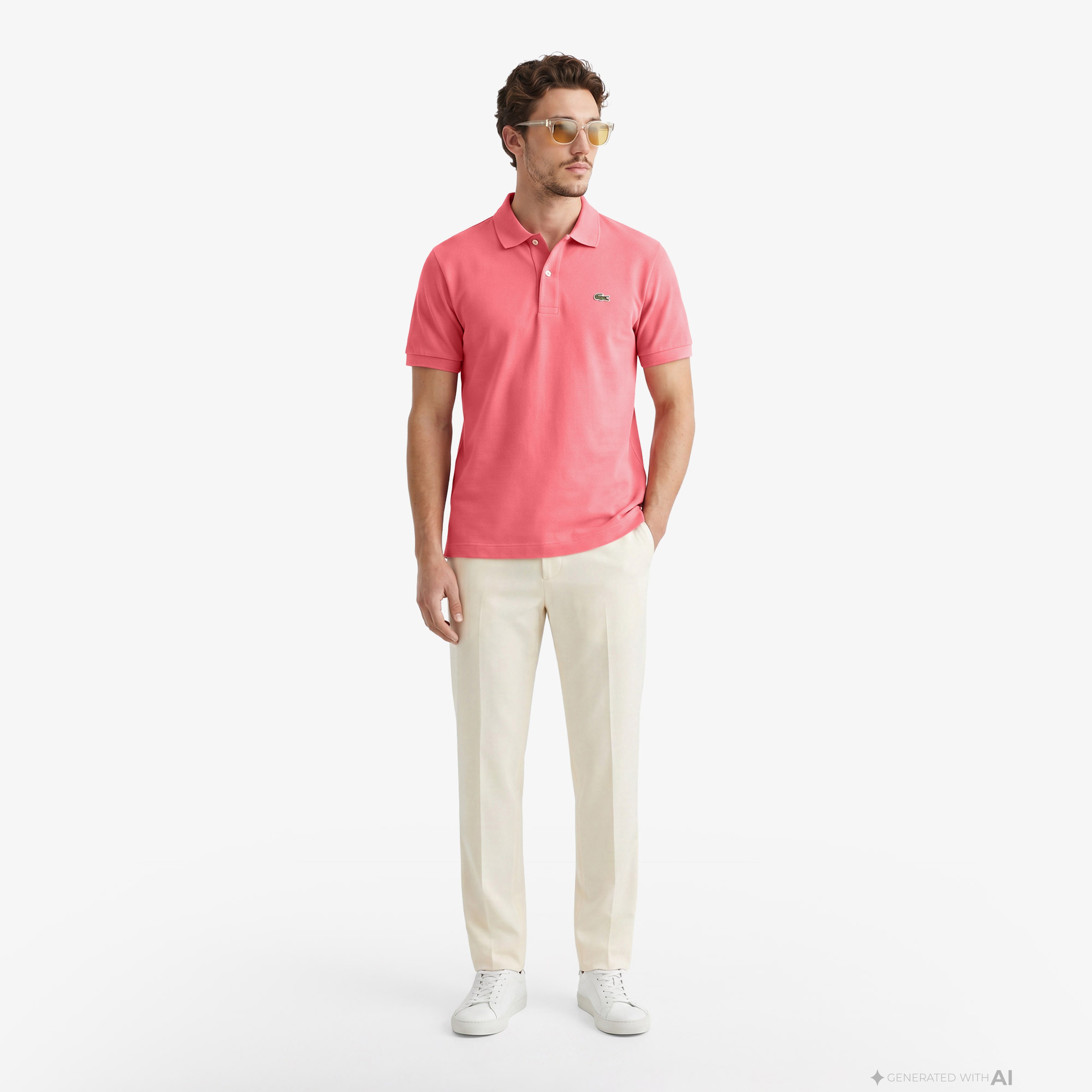 Lacoste Erkek Pembe Polo