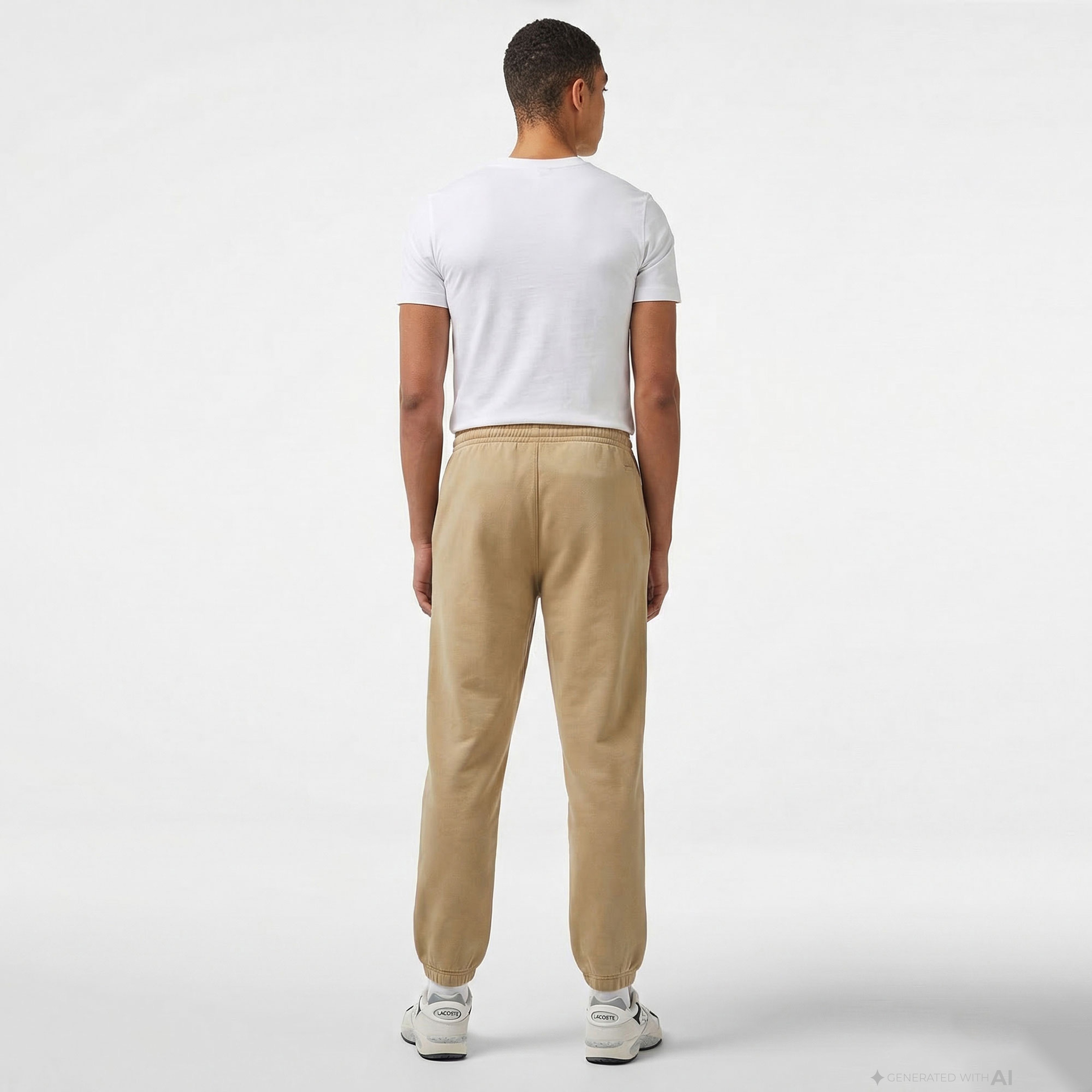 Unisex Regular Fit Bej Eşofman Altı