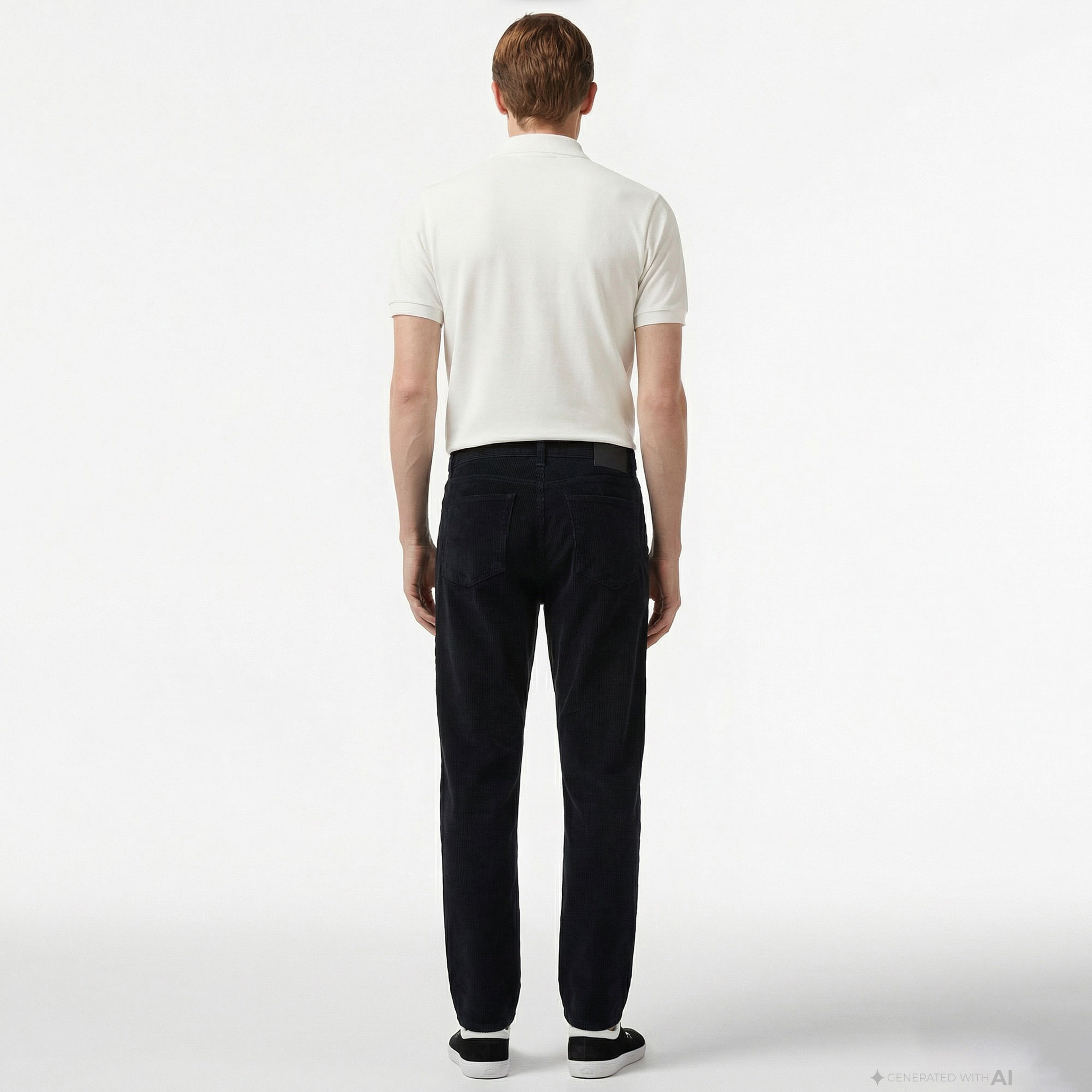 Erkek Straight Fit Casual Siyah Pantolon