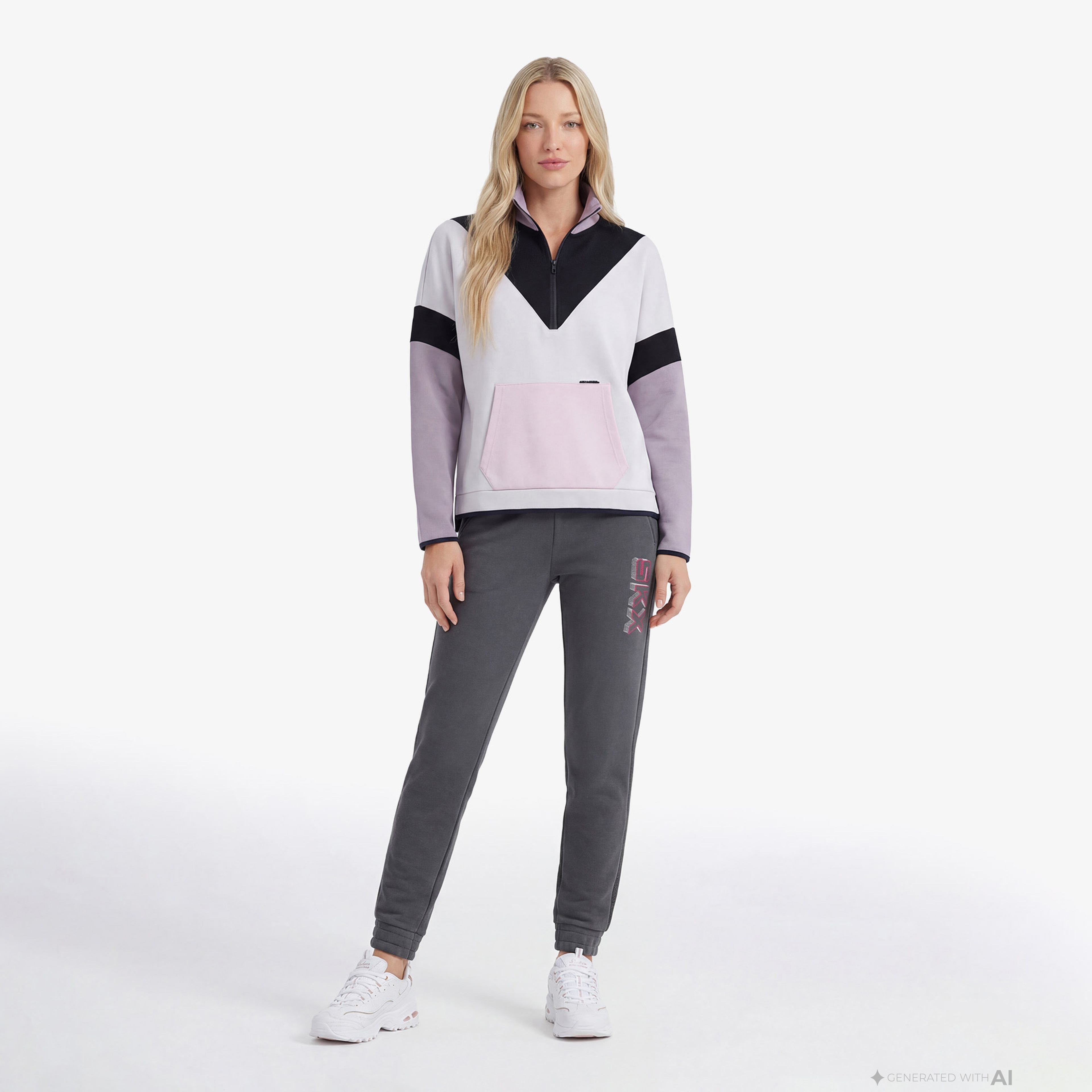 Skechers Lw Fleece Jogger Kadın Gri Günlük Eşofman Altı