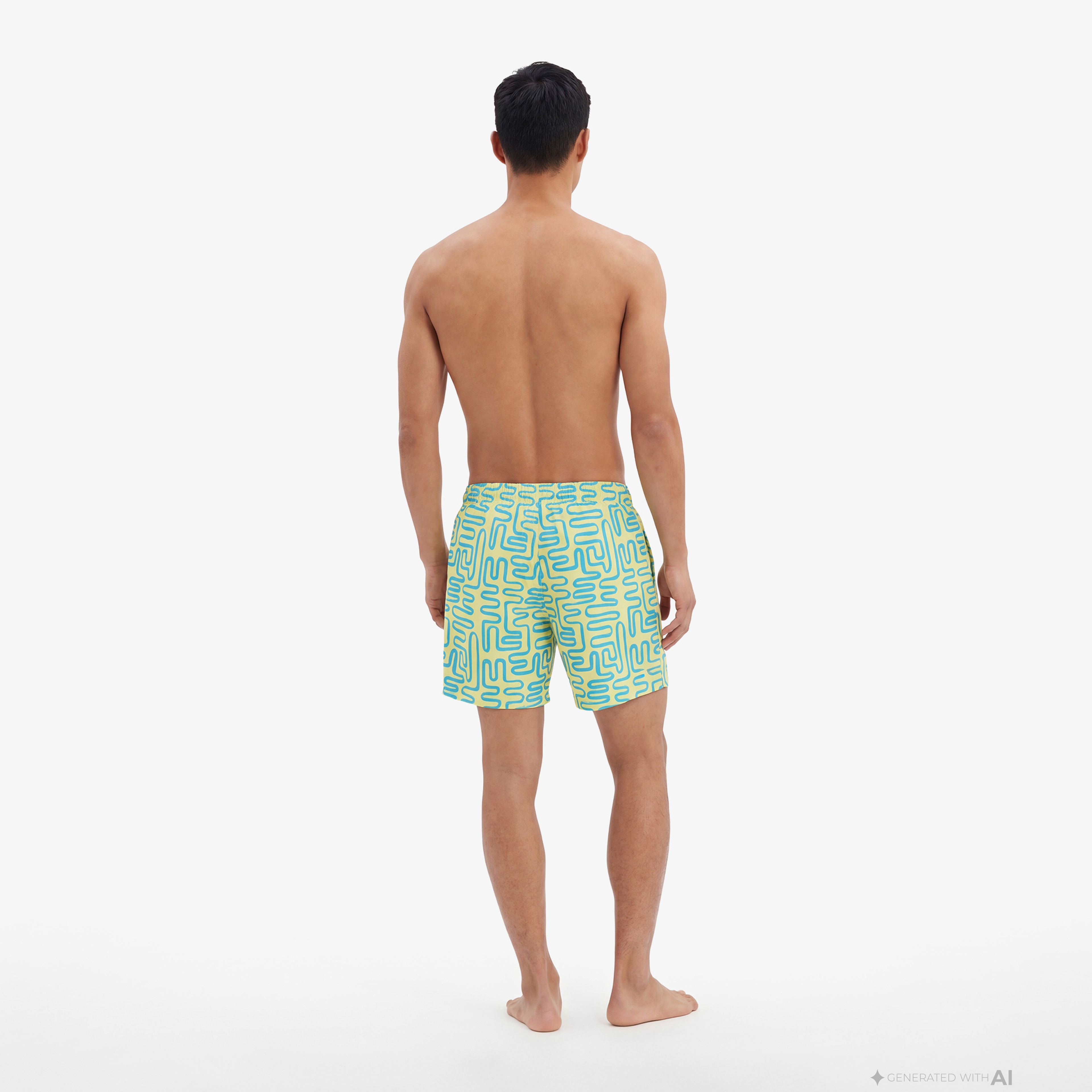 Skechers Swimwear M5 Erkek Yeşil Deniz Şortu