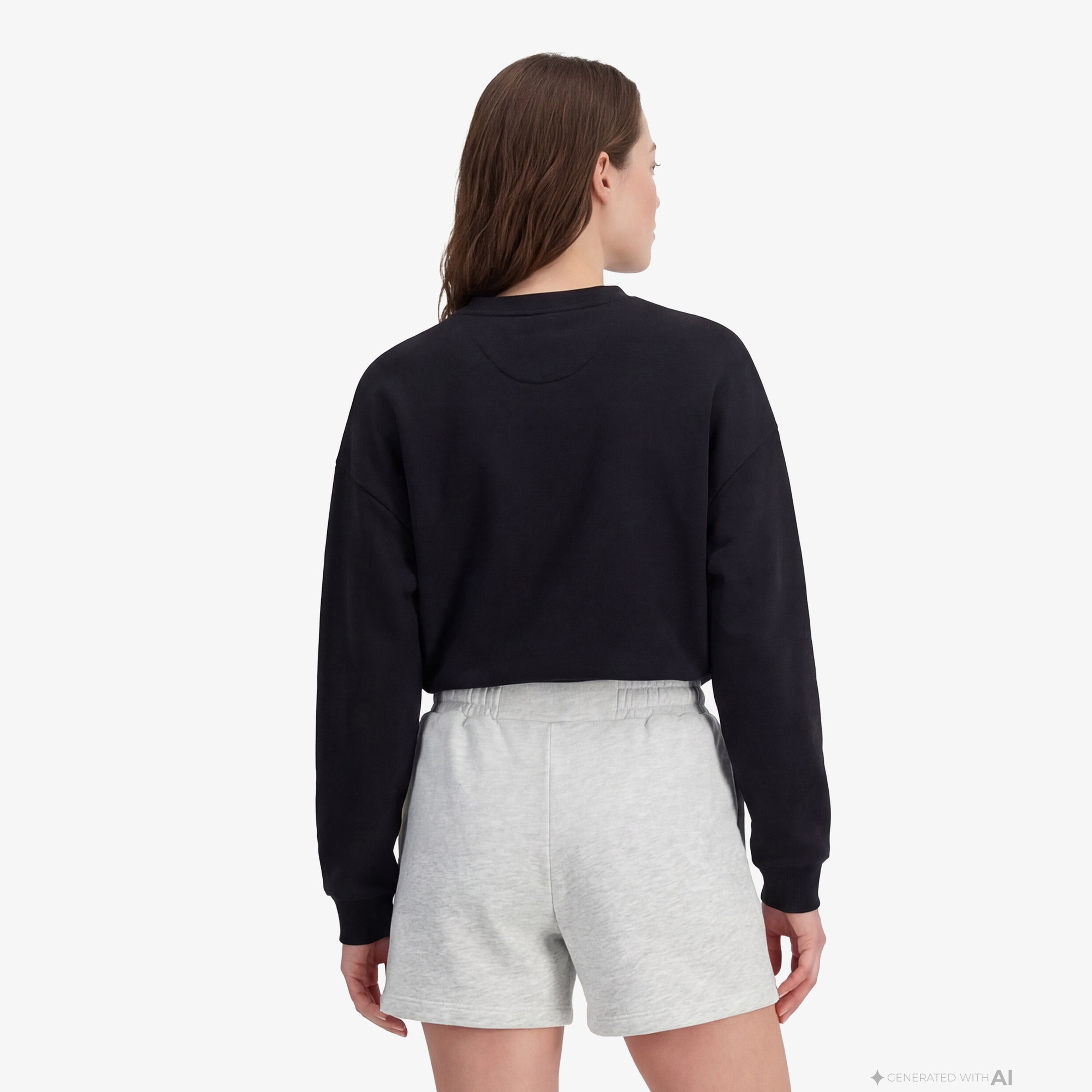 New Balance Lifestyle Kadın Siyah Sweatshirt