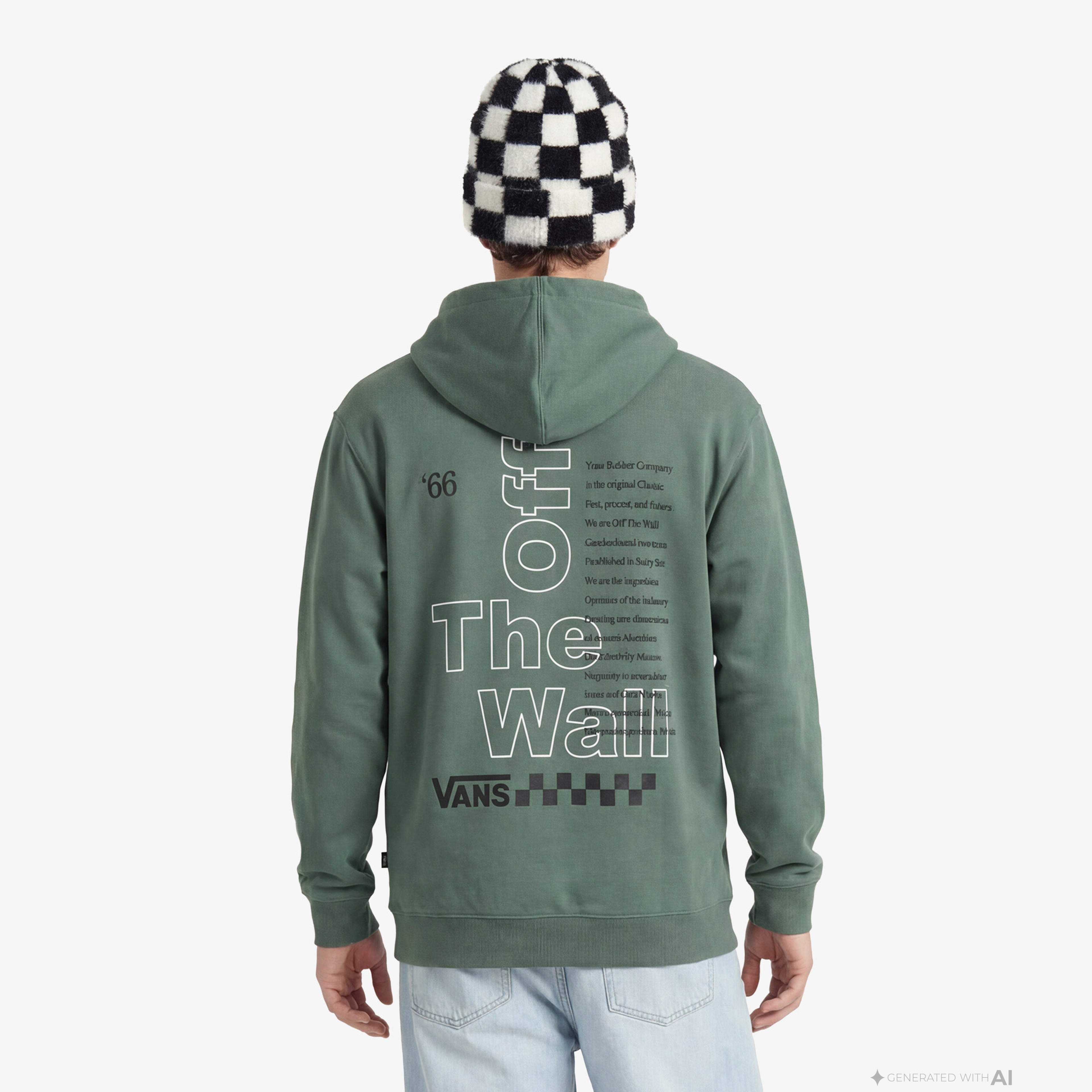 Vans Posted Loose Pullover Erkek Yeşil Sweatshirt
