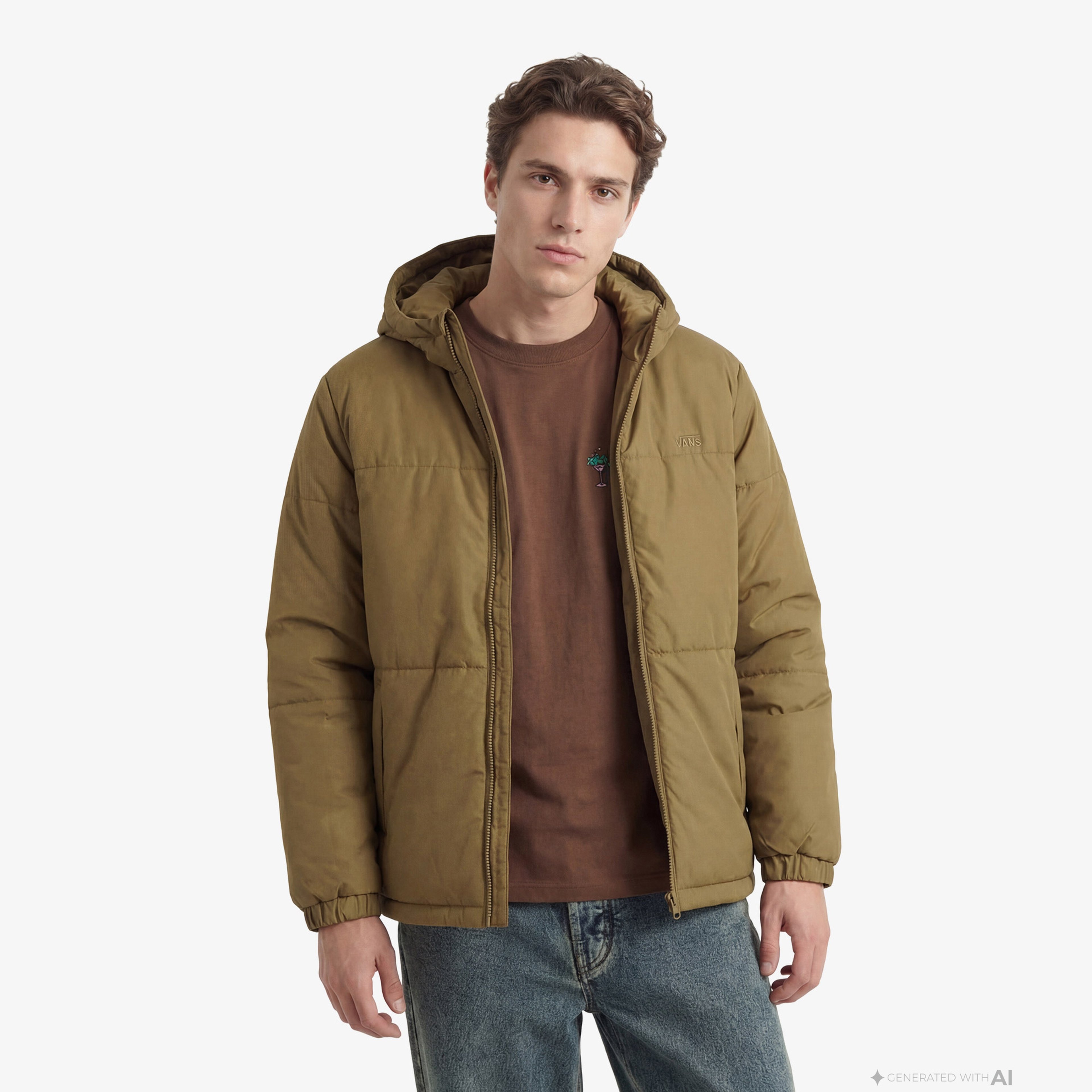 Vans Mte Norrıs Puffer Erkek Haki Ceket
