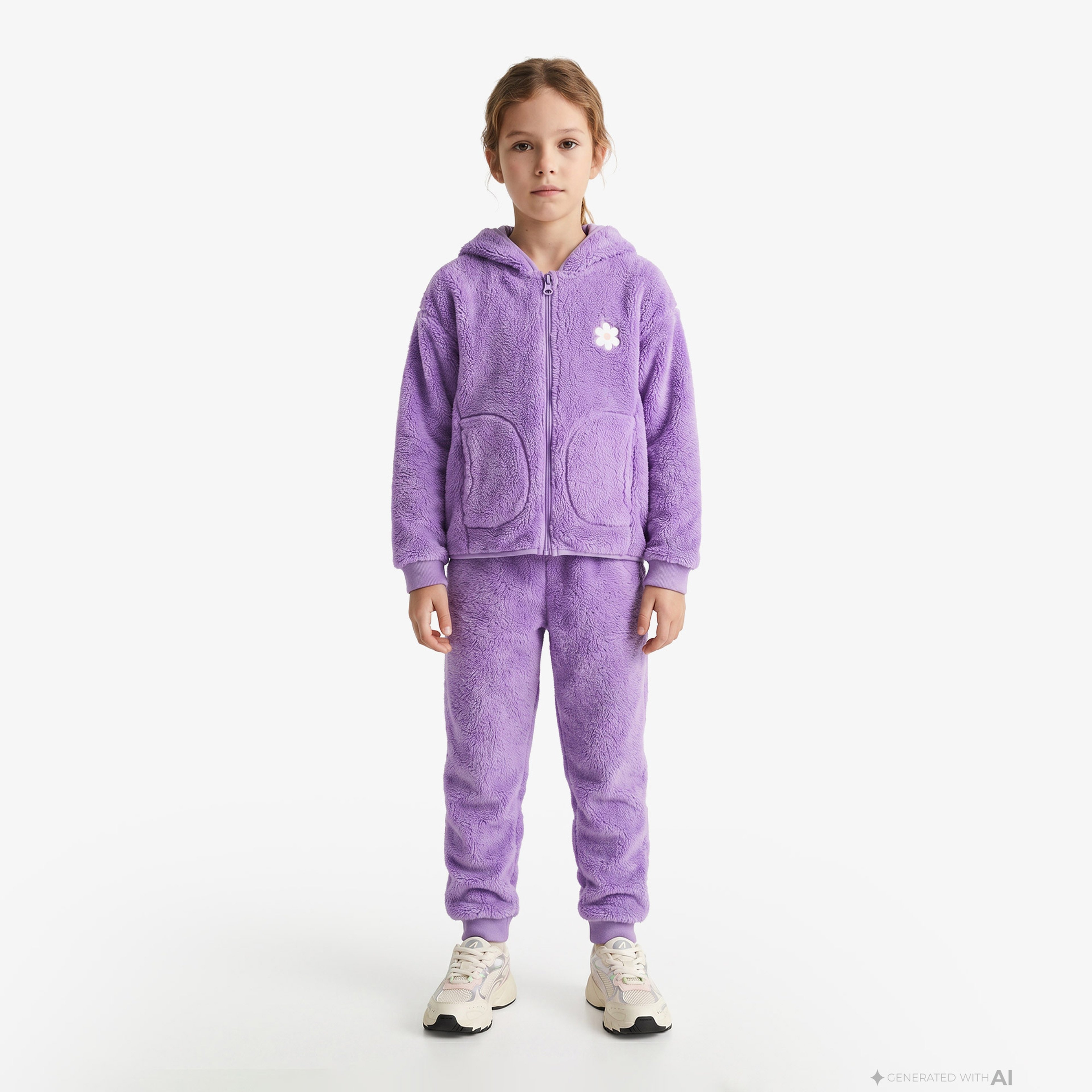 Nautica Knit Active Top Çocuk Mor Sweatshirt