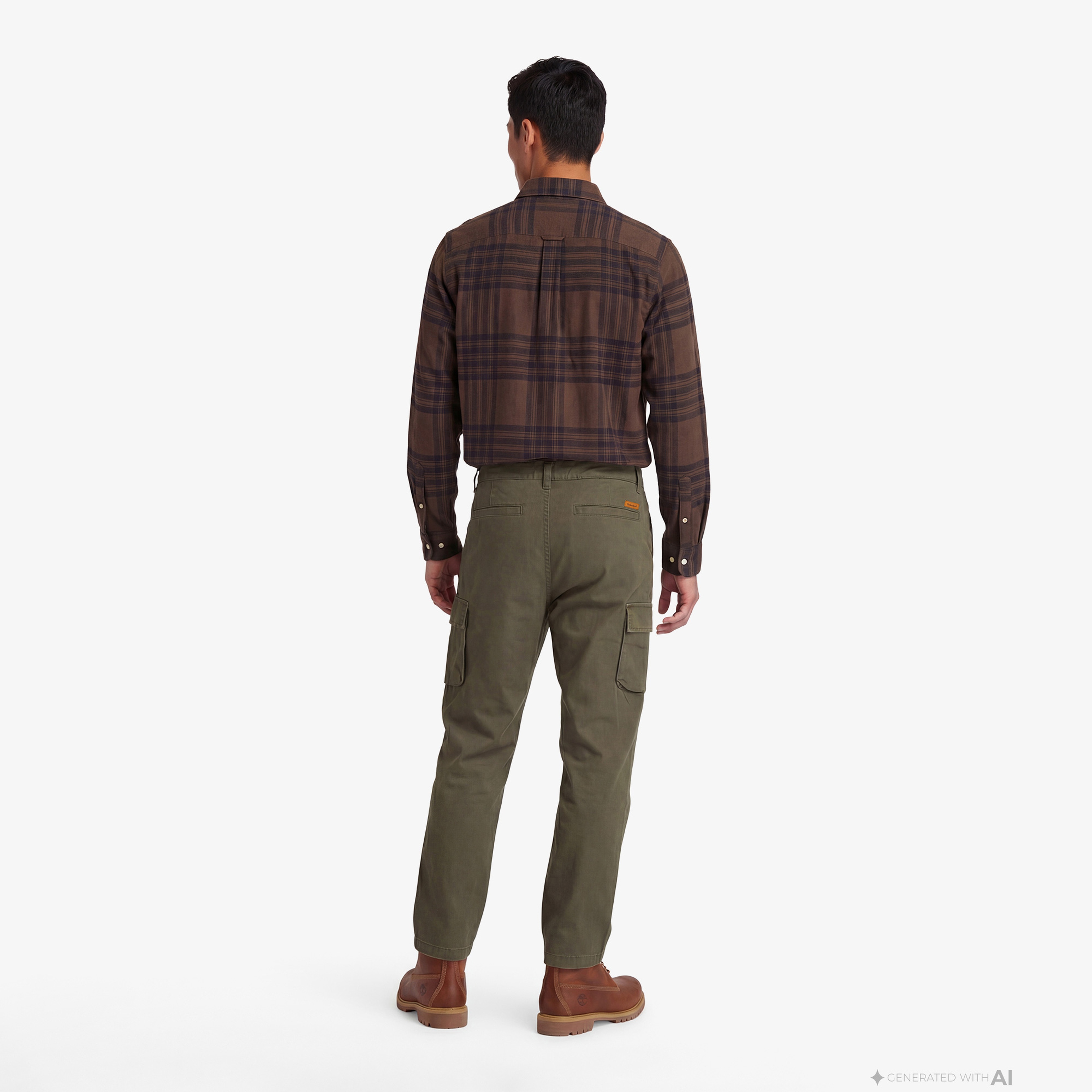 Timberland Brookline Twill Cargo Erkek Yeşil Pantolon