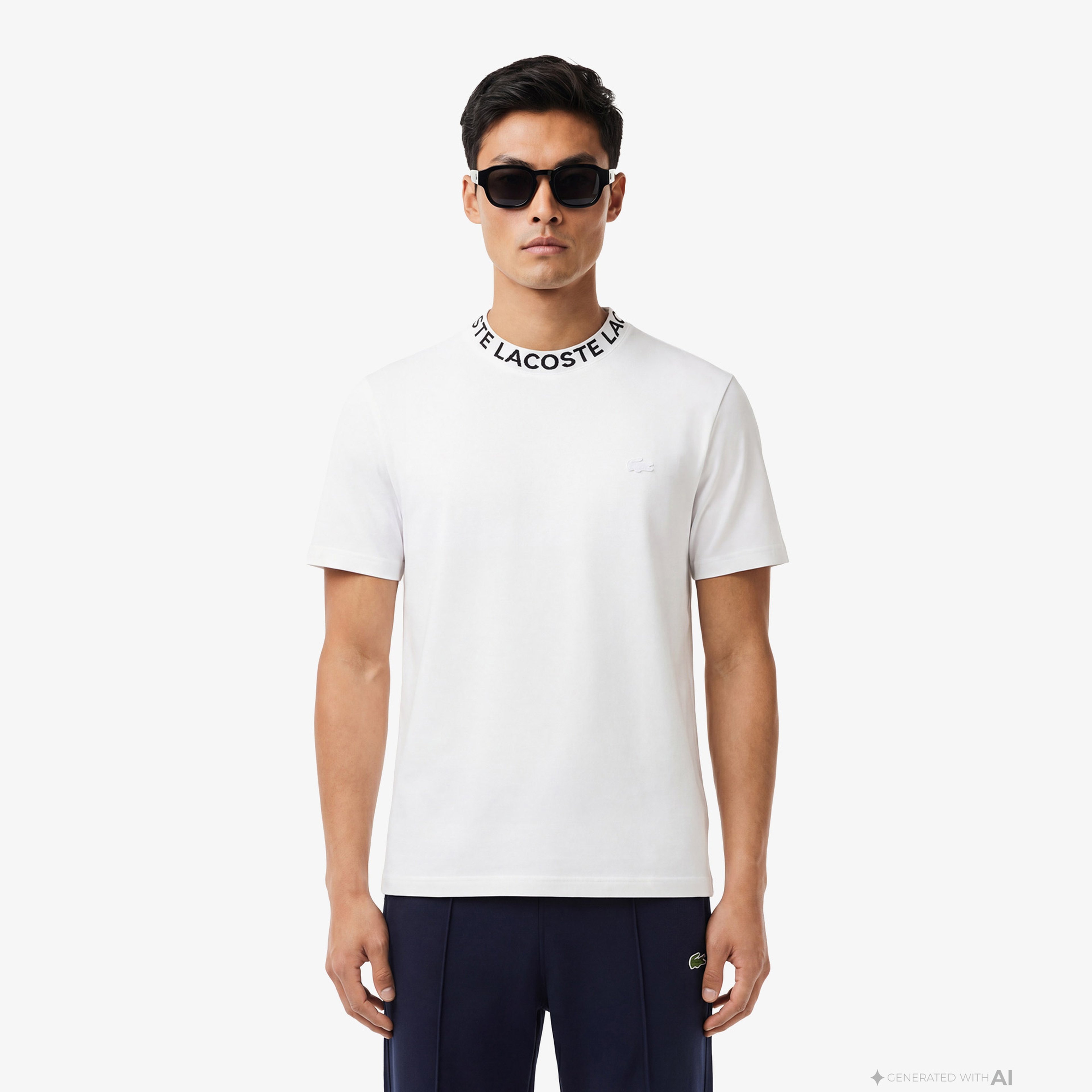 Erkek Regular Fit Bisiklet Yaka Beyaz T-Shirt