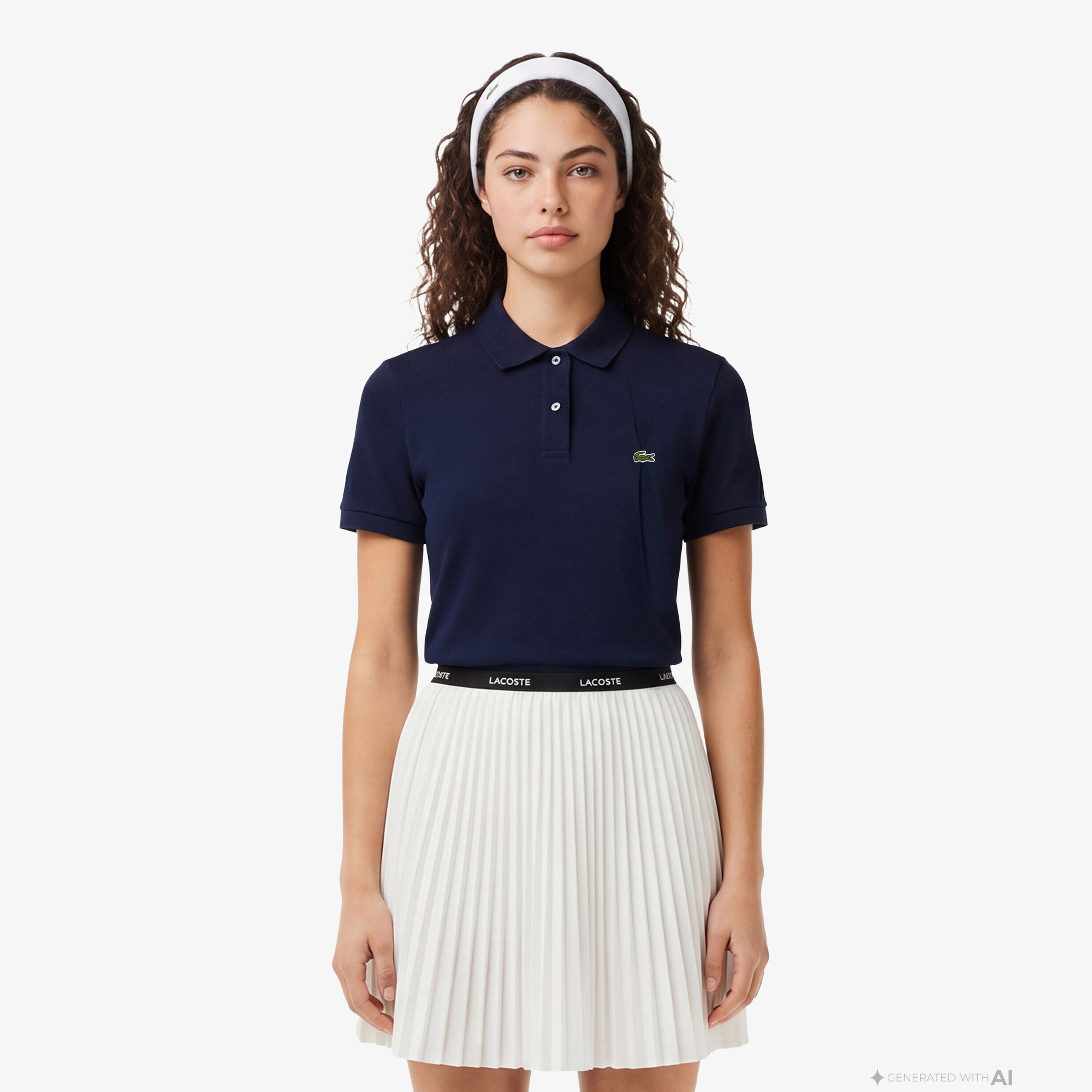 Kadın Regular Fit Organik Pamuk Lacivert Polo