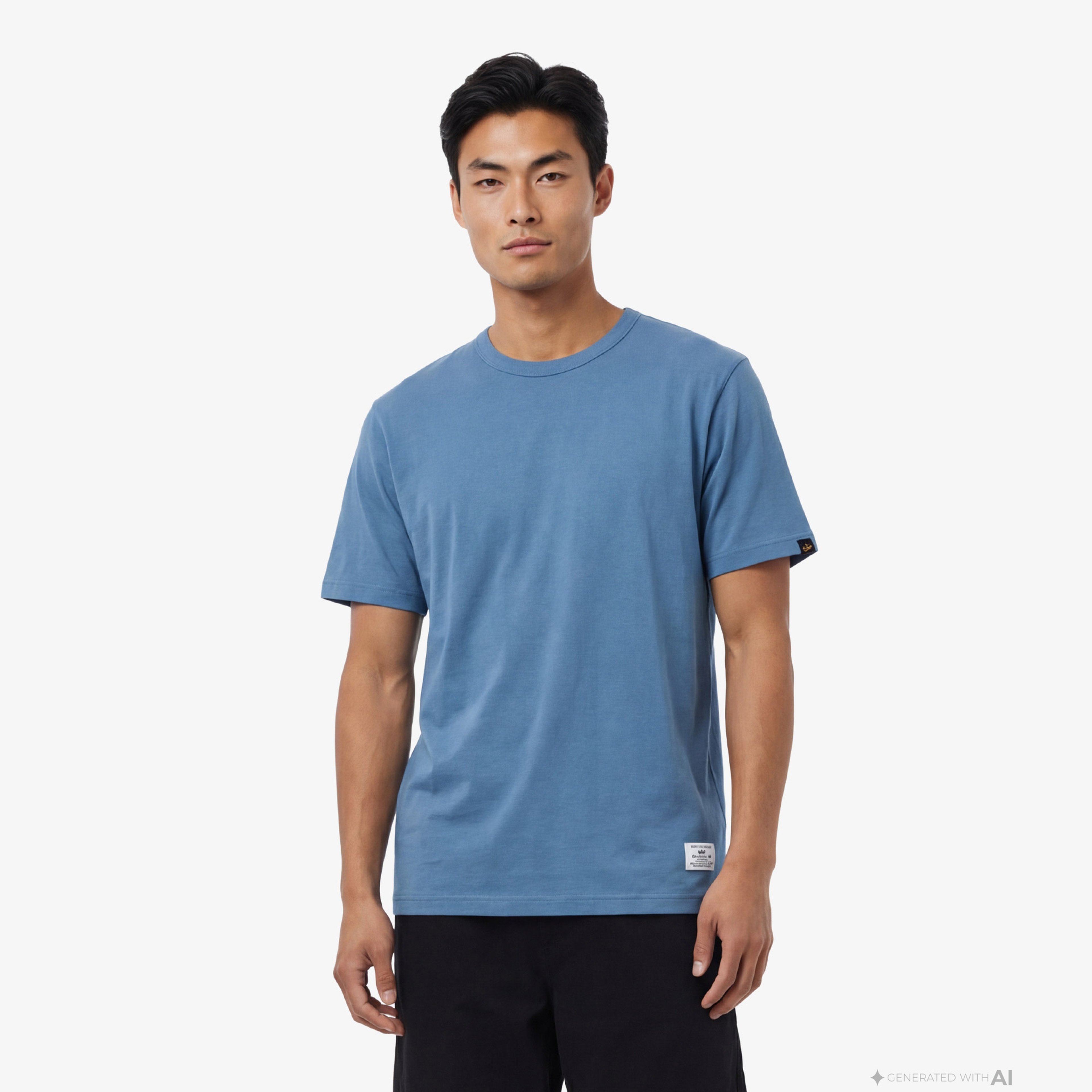 Alpha Industries New Patch Erkek Mavi T-Shirt