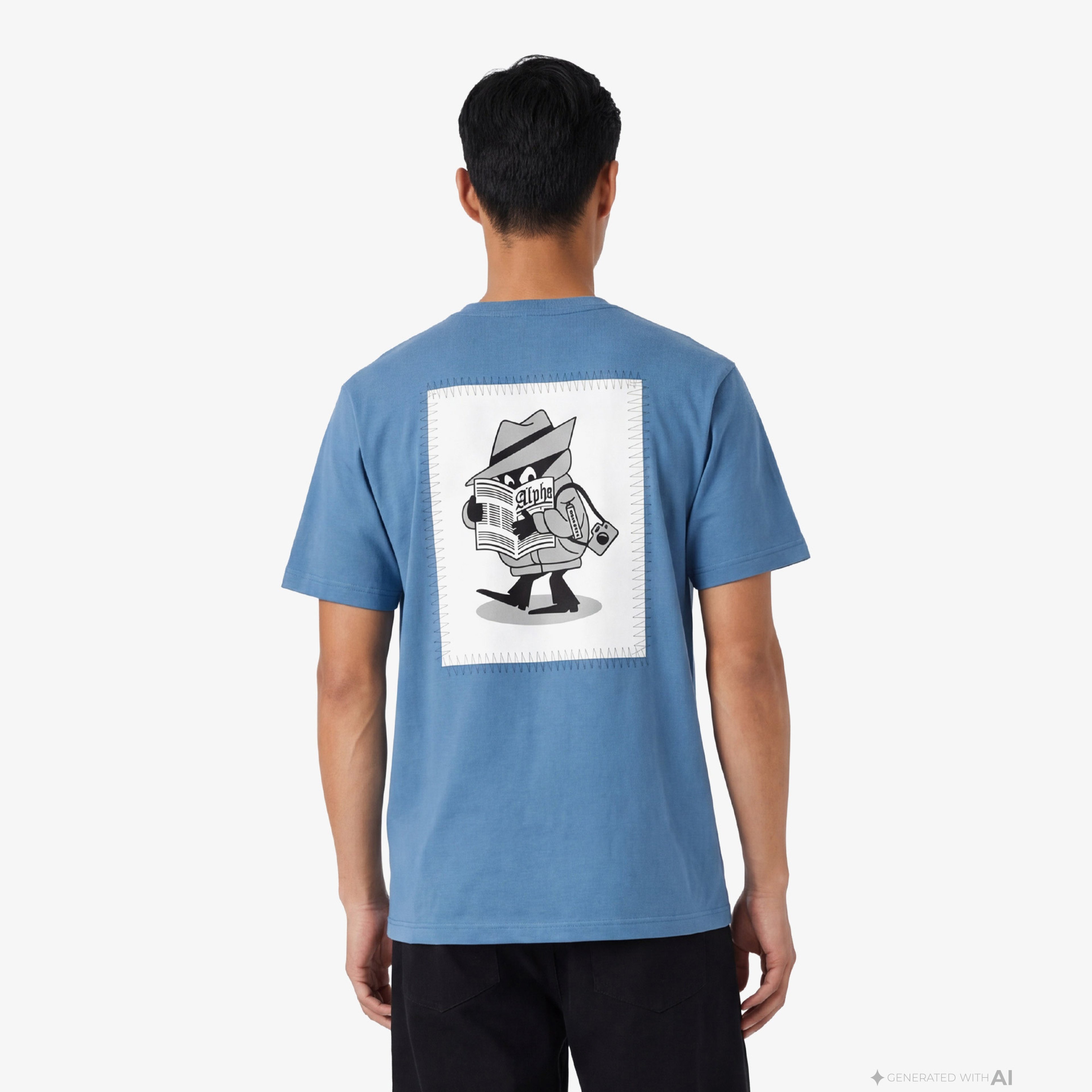 Alpha Industries New Patch Erkek Mavi T-Shirt