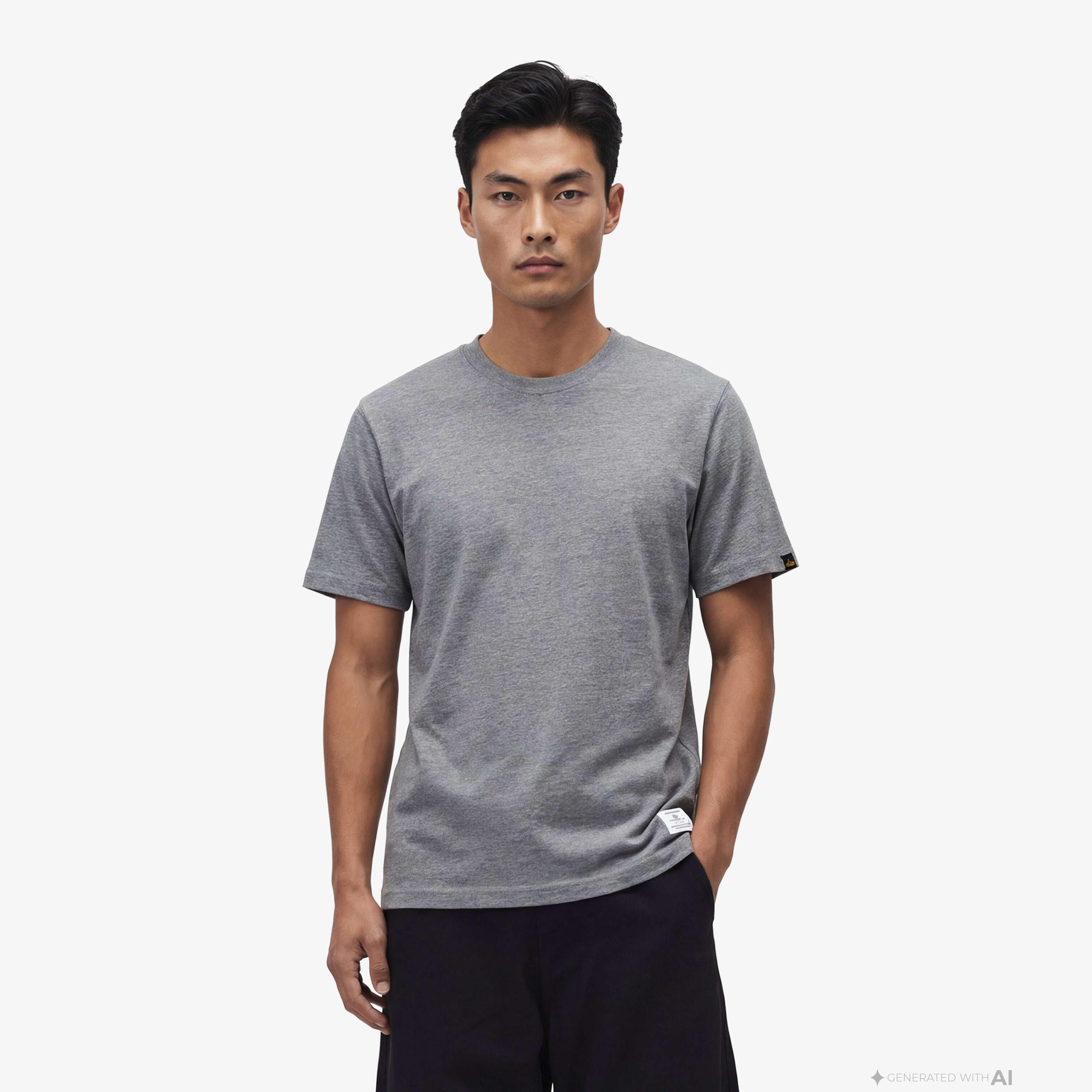 Alpha Industries Tiger Erkek Gri T-Shirt
