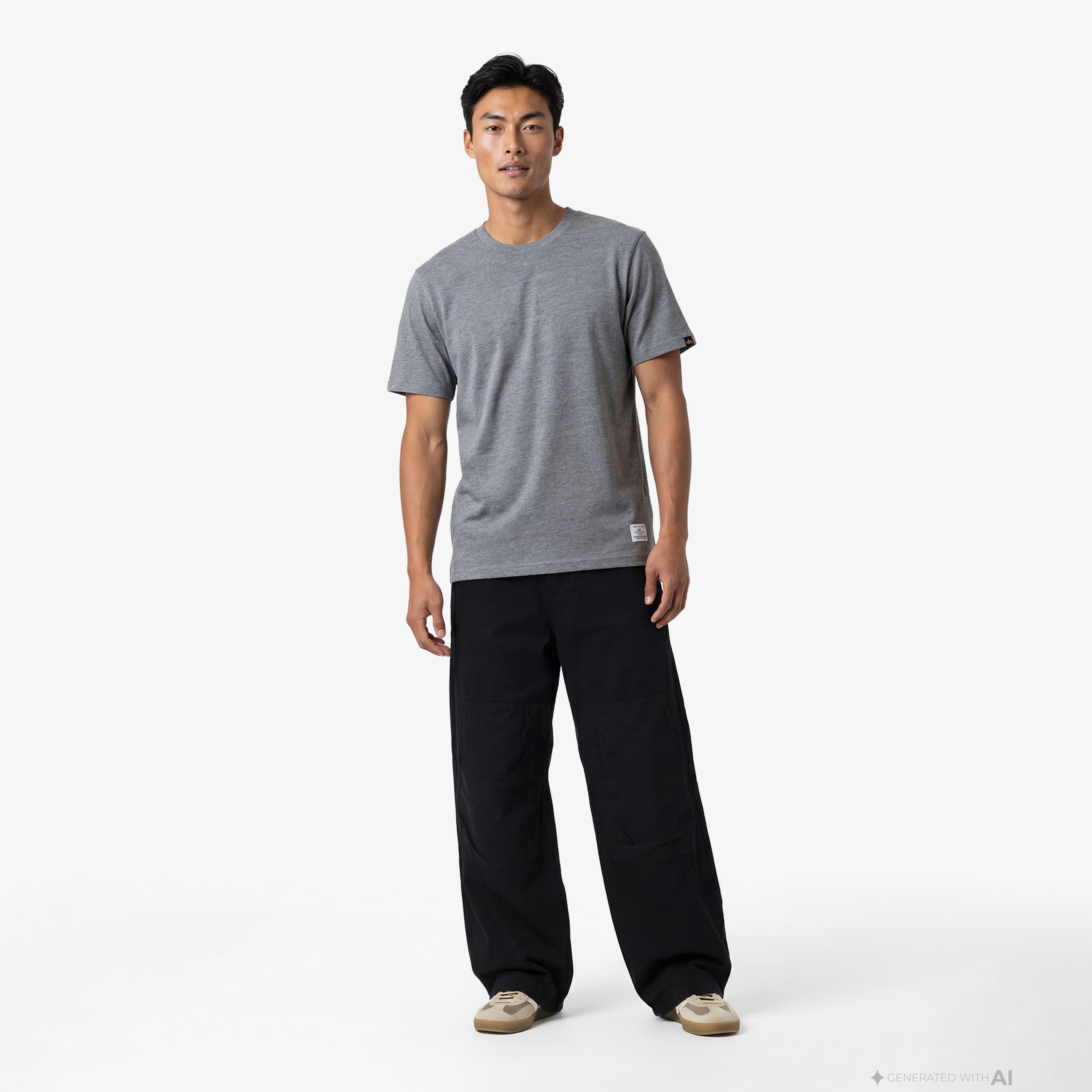 Alpha Industries Tiger Erkek Gri T-Shirt