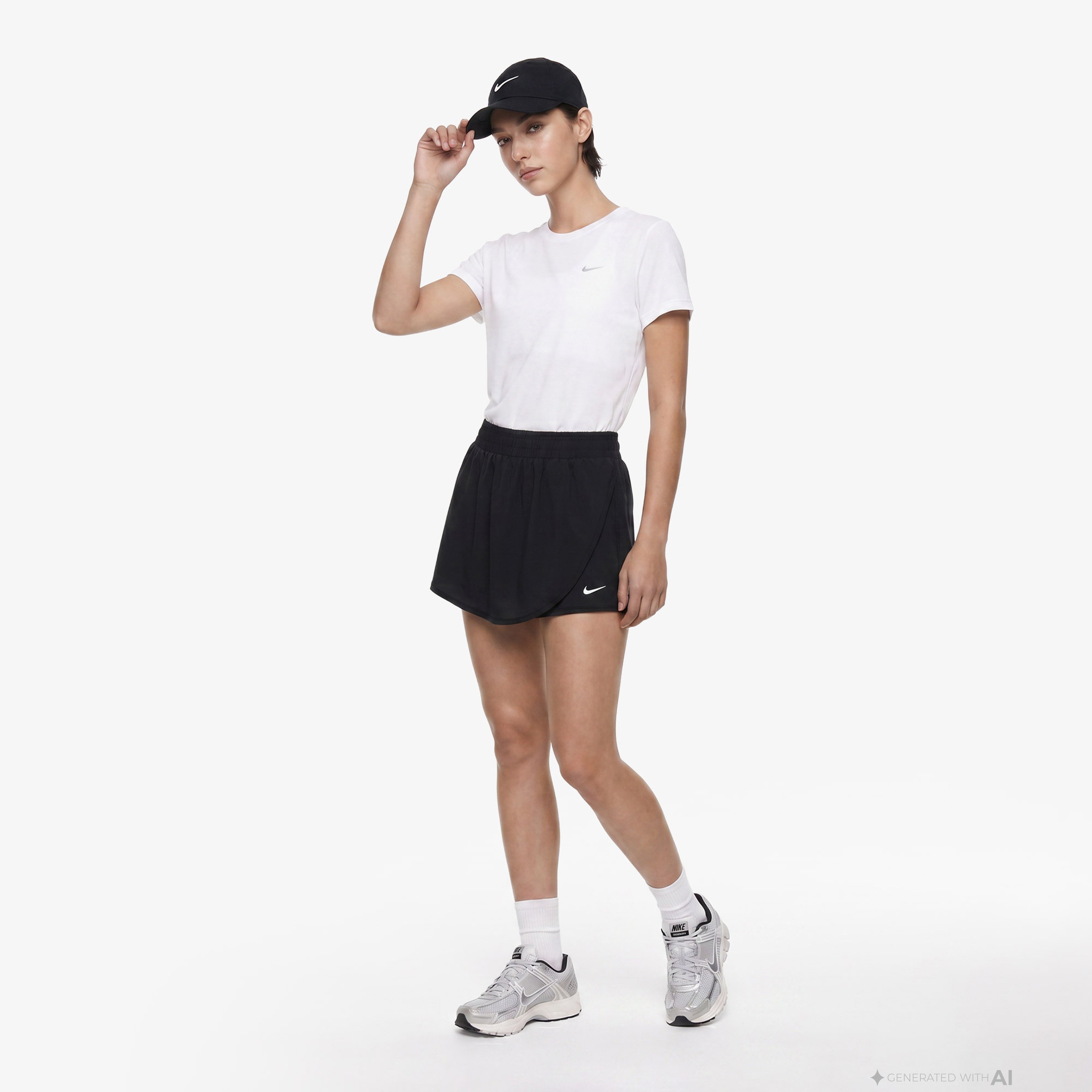 Nike Dri-Fit Çocuk Siyah Etek