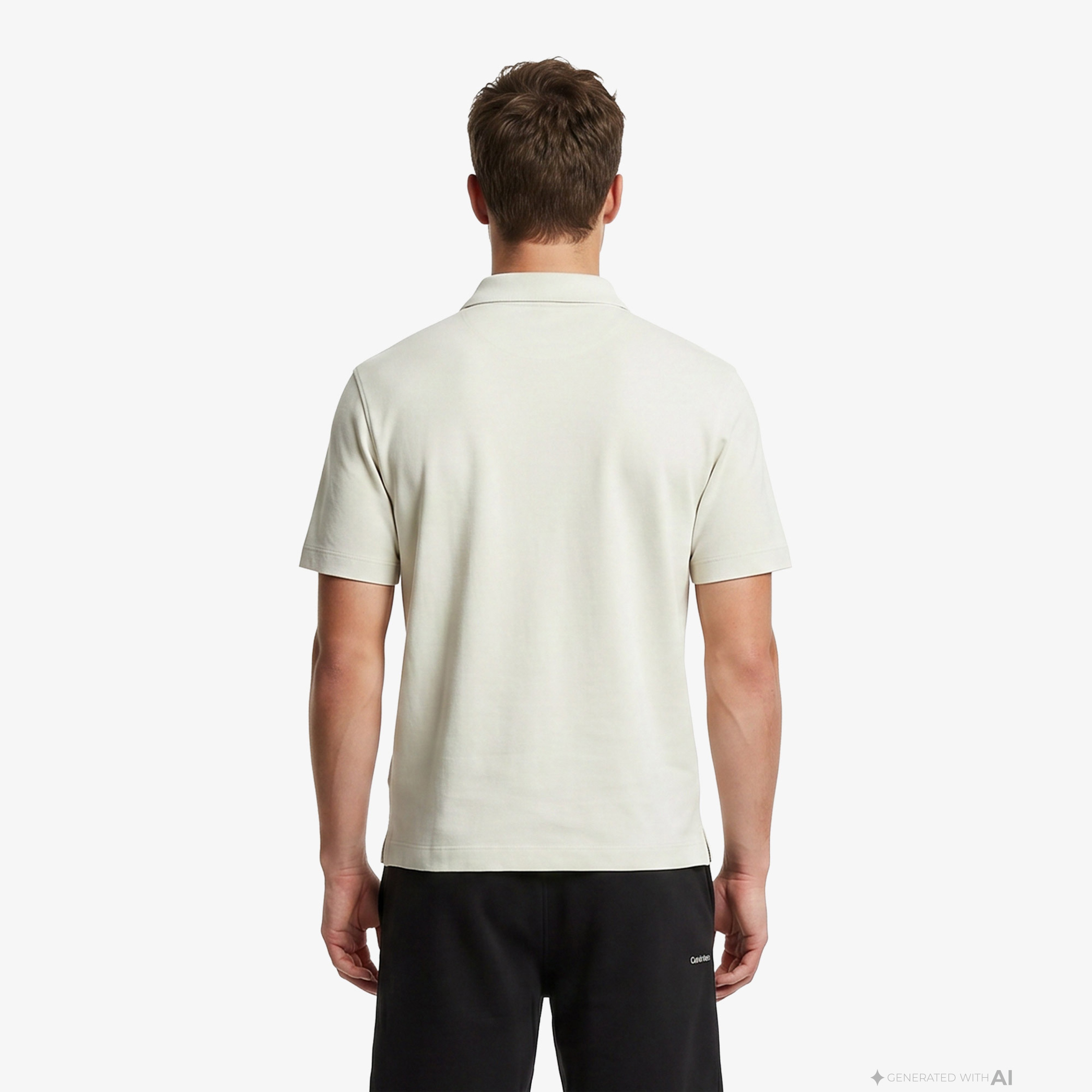 Calvin Klein Premium Terry Relaxed Erkek Su Yeşili Polo