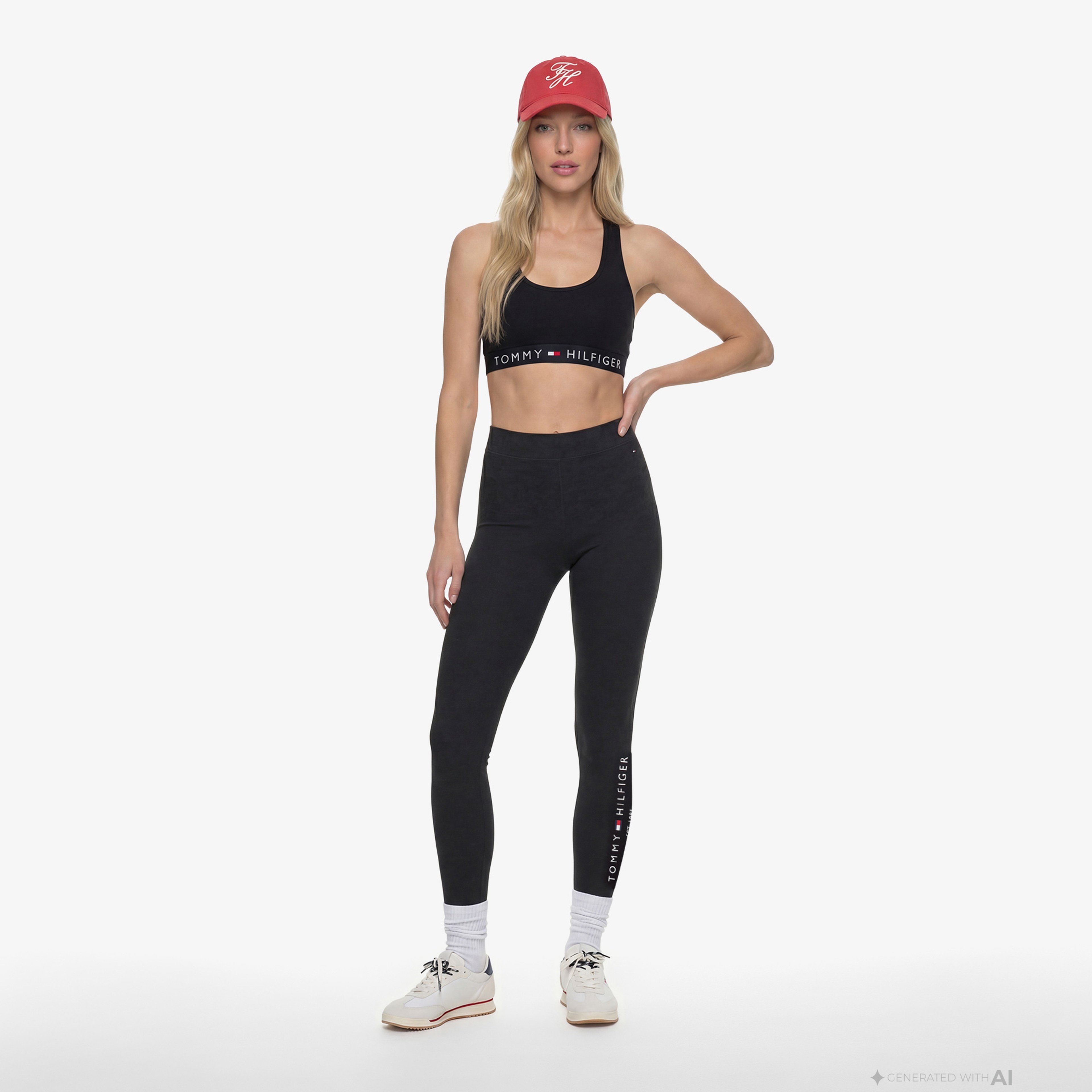 Tommy Hilfiger Kadın Siyah Tayt